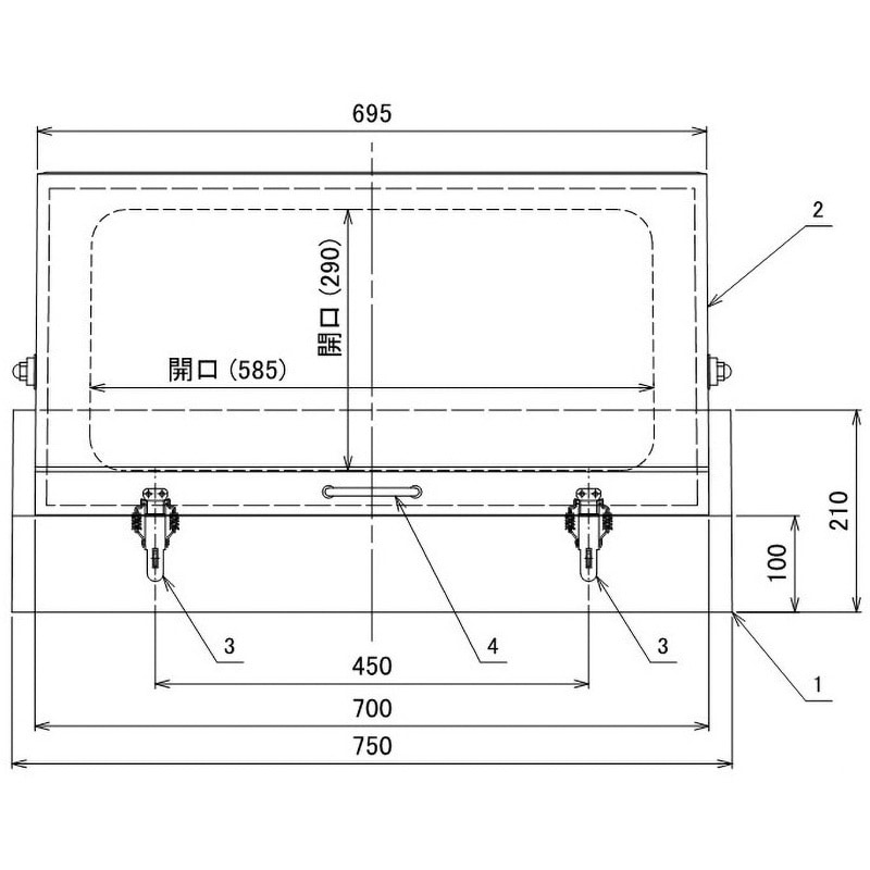 71FRP750SBW FRP(スライド式)工具箱 信和自動車工業 高さ455mm