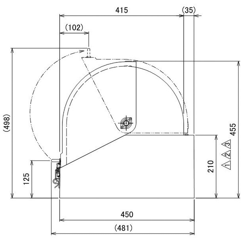 FRP工具箱 FRP工具箱 750×450×450mm 黒 C型 新型 - トラックボディパーツ