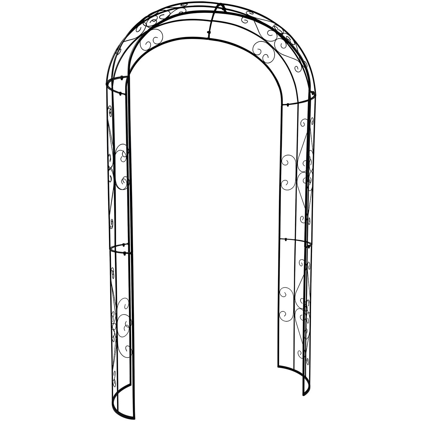 FA-AB260 フラワーアーチ アラベスク YAMAZEN(山善) 幅140.5cm奥行40cm高さ262cm 1台 FA-AB260