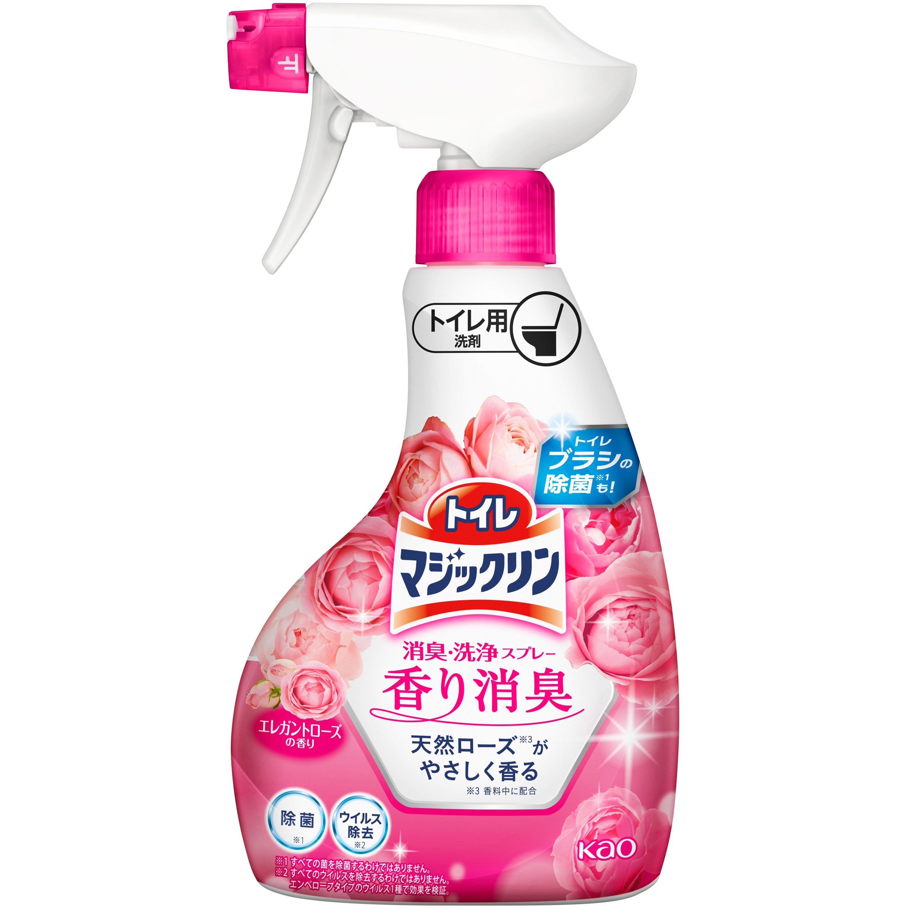 トイレマジックリン消臭・洗浄スプレー 香り消臭 エレガントローズの香り 1本(350mL) 花王 【通販モノタロウ】