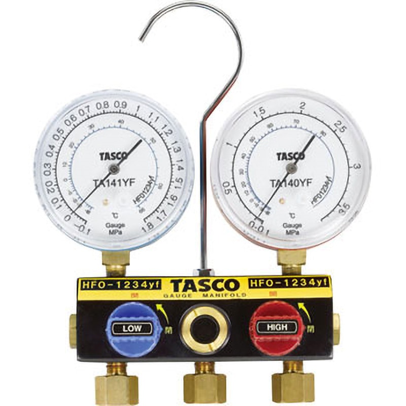 TA124YF-1 R1234yf用ゲージマニホールド本体 1個 イチネンTASCO 【通販