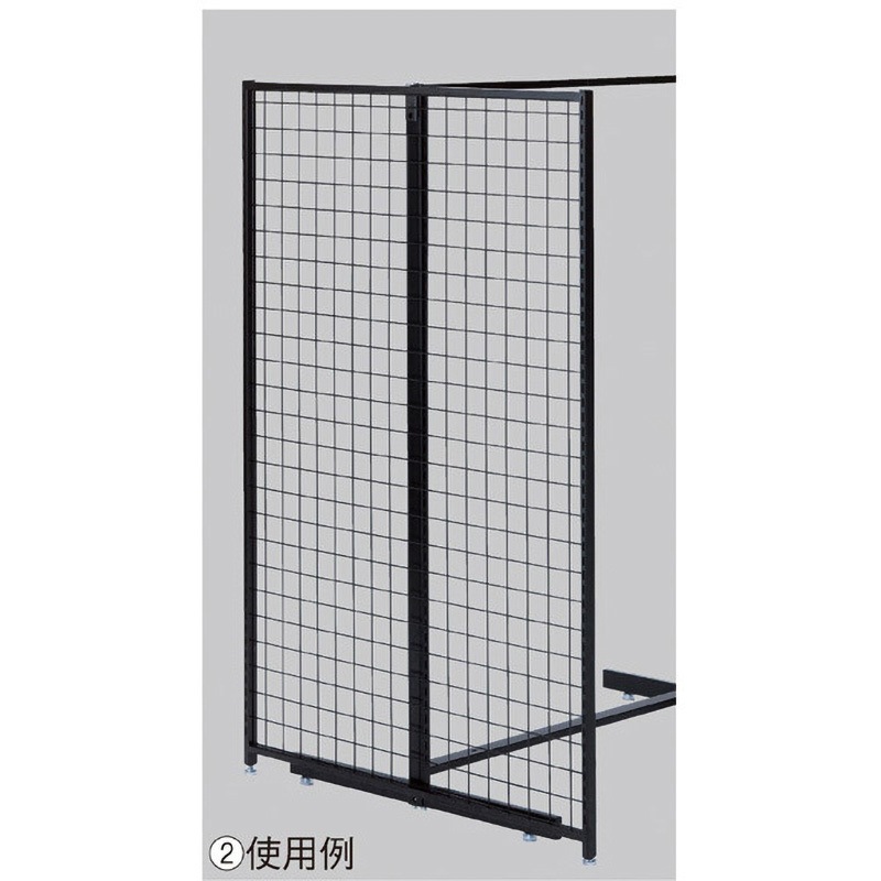 SF中央両面セミスリムタイプ W90×H150cm ホワイト 選べる8タイプ ブラック有孔パネル付き 61-758-69-7 SF中央両面セミスリムタイプ W90×H150cm ホワイト 選べる8タイプ