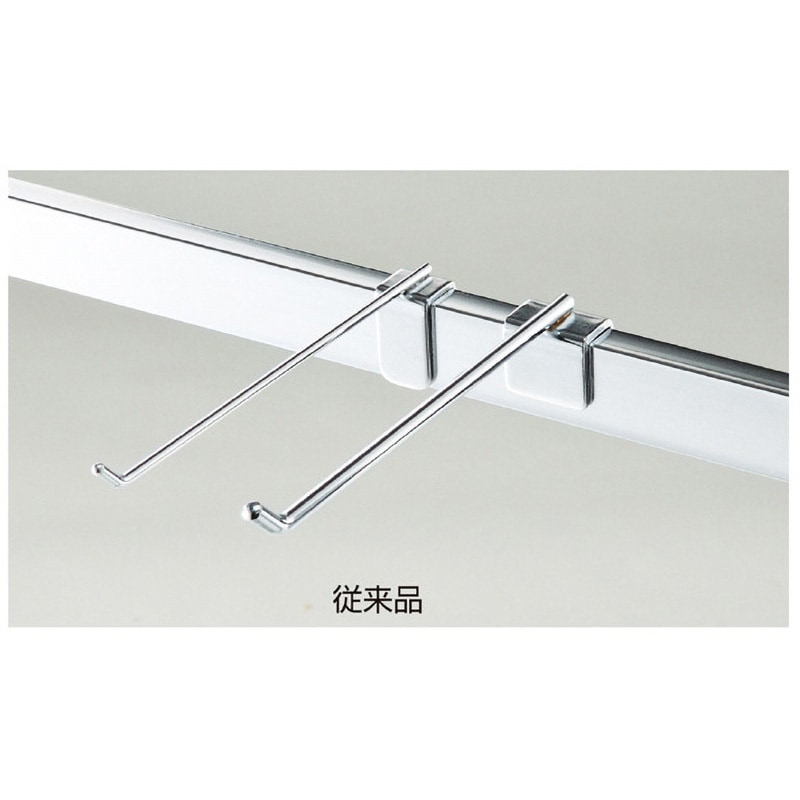 3320-320 システム什器 角バー用スリムフックハンガー(Φ4mm) ストア