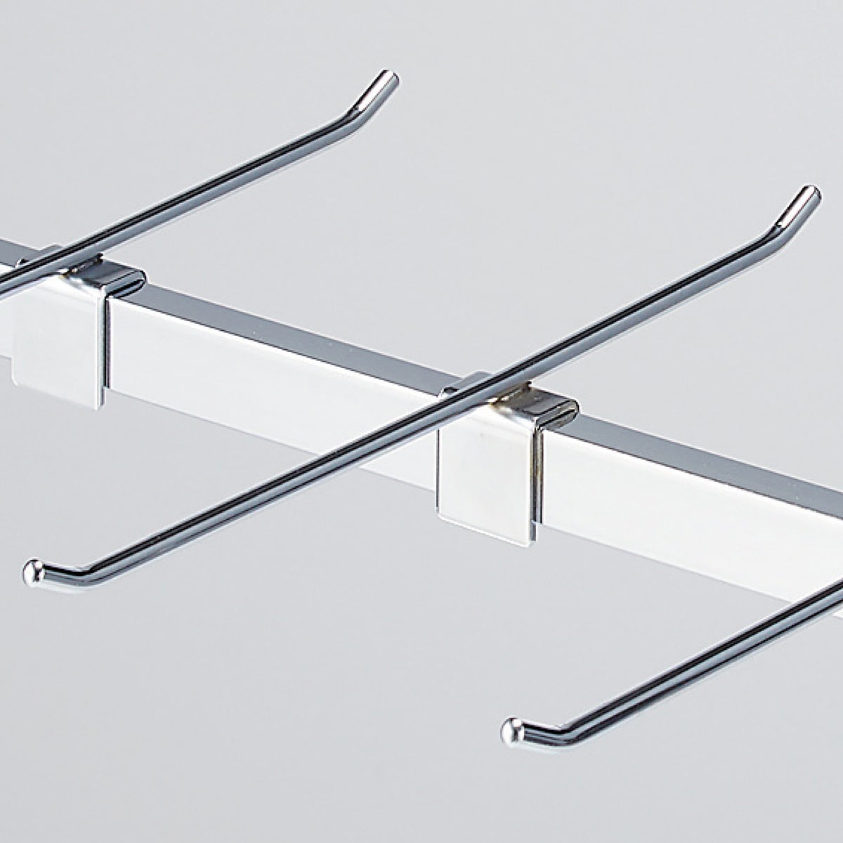 かず　店舗用品　角バー用 2段フックハンガー　全長19cm 120本セット かず 店舗用品 角バー用 2段フックハンガー 全長19cm 120本セット かず