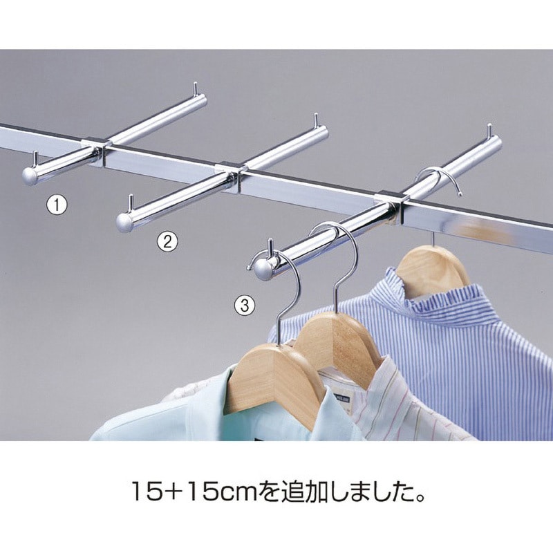3330-30 システム什器 角バー用フェイスアウトハンガー ダブル 3330-30 システム什器 角バー用フェイスアウトハンガー ダブル
