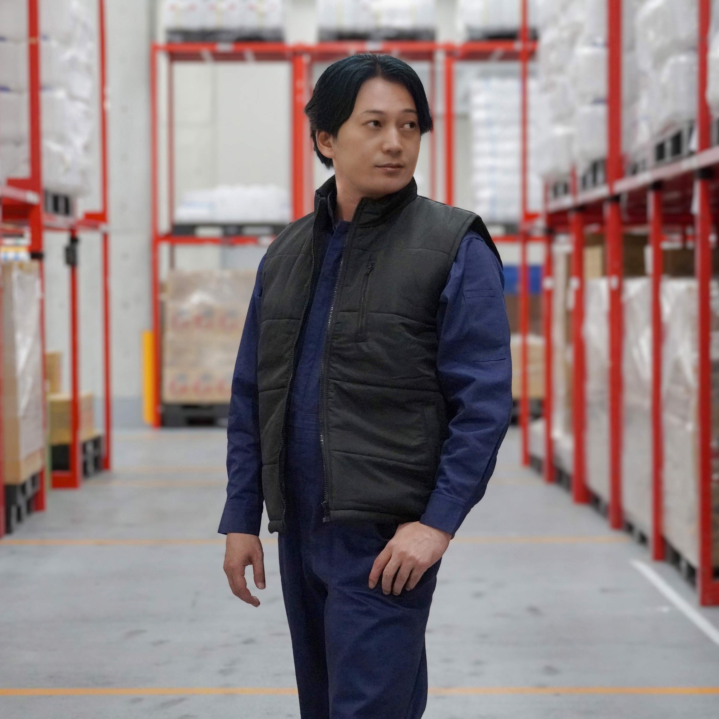 新品　BRIEFING　POCKETABLE WIND VEST ネイビーXL 新品BRIEFINGPOCKETABLE WIND VEST ネイビーXL