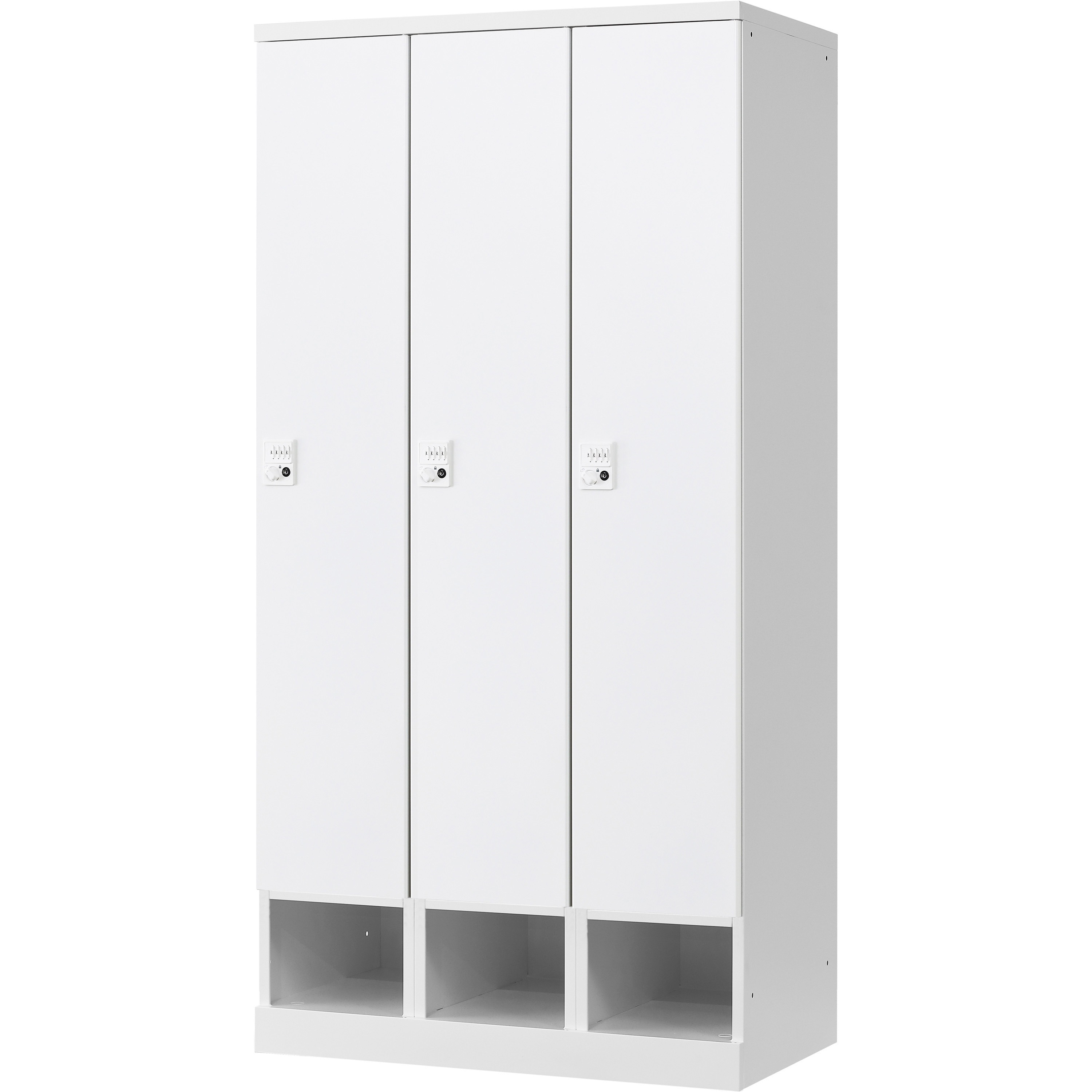 RFRLK-TKD390-WTW RLKロッカー リラッシュ ダイヤル錠 下段オープンタイプ ノーブランド 3人用   RFRLK-TKD390-WTW