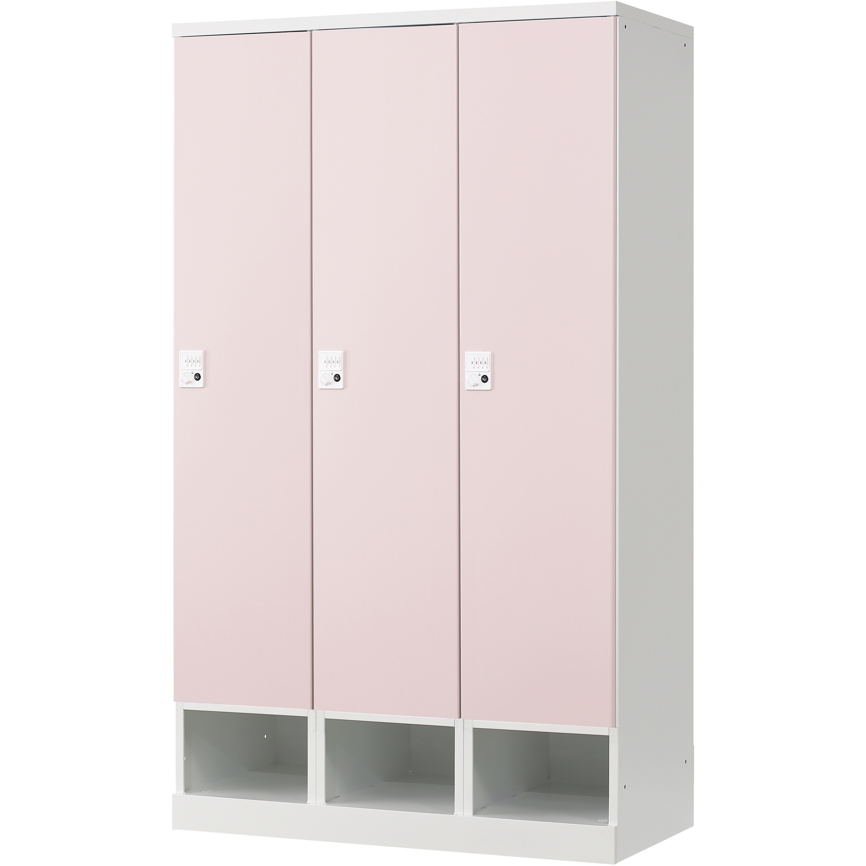 RFRLK-TKD310-WLP RLKロッカー リラッシュ ダイヤル錠 下段オープンタイプ ノーブランド 3人用   RFRLK-TKD310-WLP