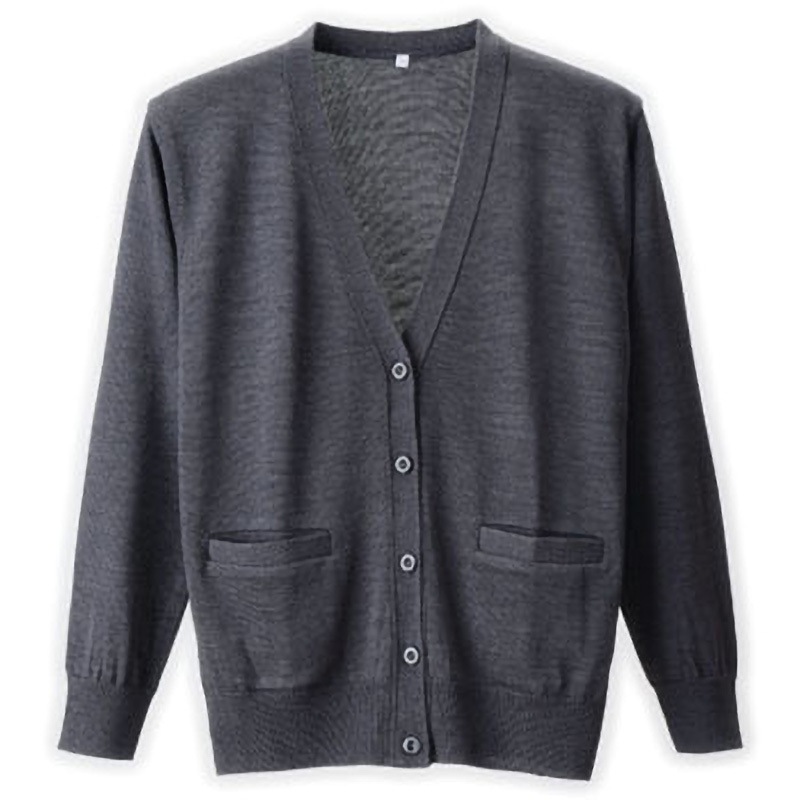 D-1010 抗ピルポケット付カーディガン D-PHASE(ディーフェイズ) グレー色 サイズL  D-1010 5,578円