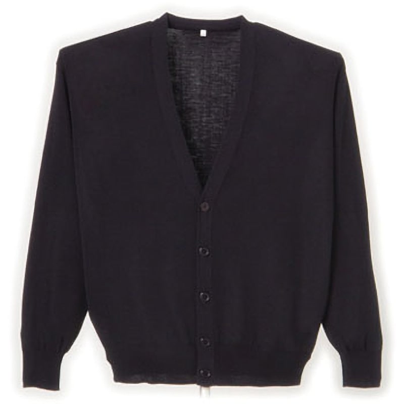 D-2001 抗ピルメンズカーディガン D-PHASE(ディーフェイズ) ブラック色 サイズS  D-2001