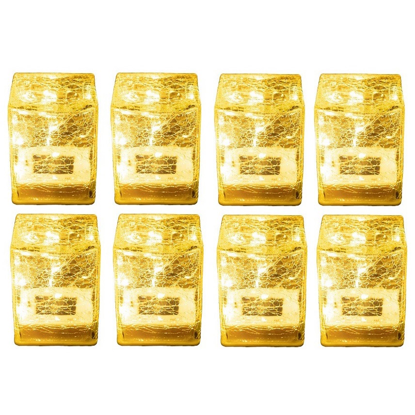 WLL-1044(GD)×8 LEDソーラーライト piccolo(ピッコロ) 1セット(8個) YAMAZEN(山善) 【通販モノタロウ】