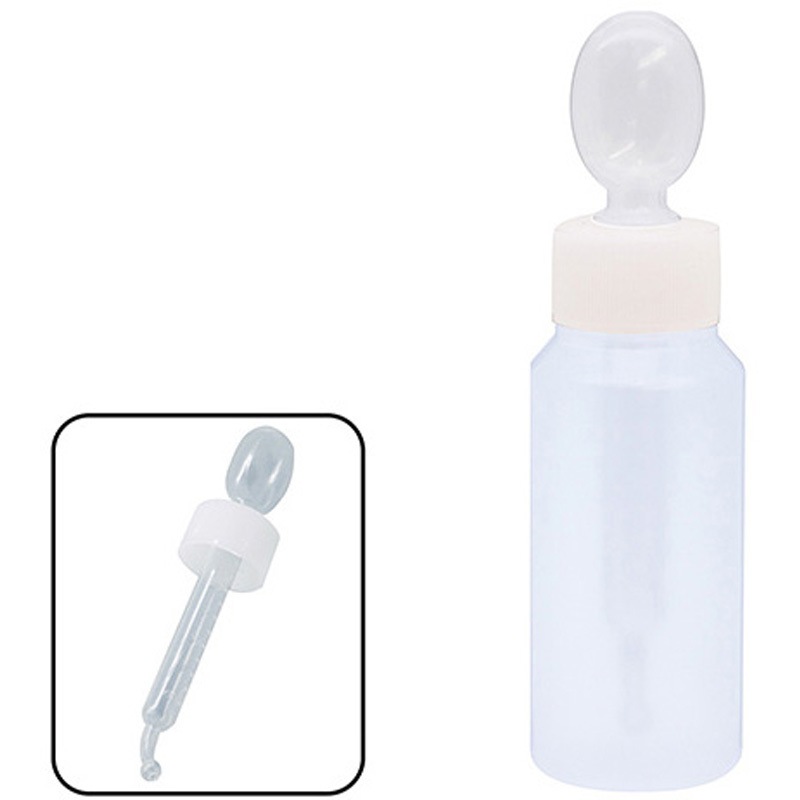 B2170-900WH スポイトキャップ付きNK投薬瓶(目盛りなし) 金鵄製作所 容量60mL  1箱(200本) B2170-900WH