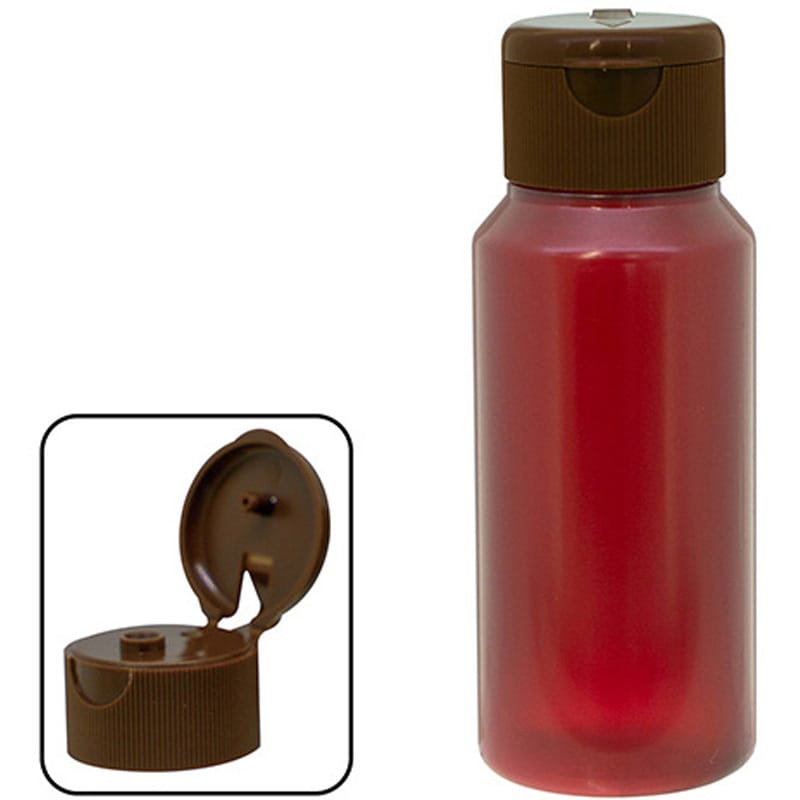 B3370-900BR ワンタッチキャップ付きNK茶投薬瓶(目盛りなし) 金鵄製作所 容量60mL  1箱(200本) B3370-900BR