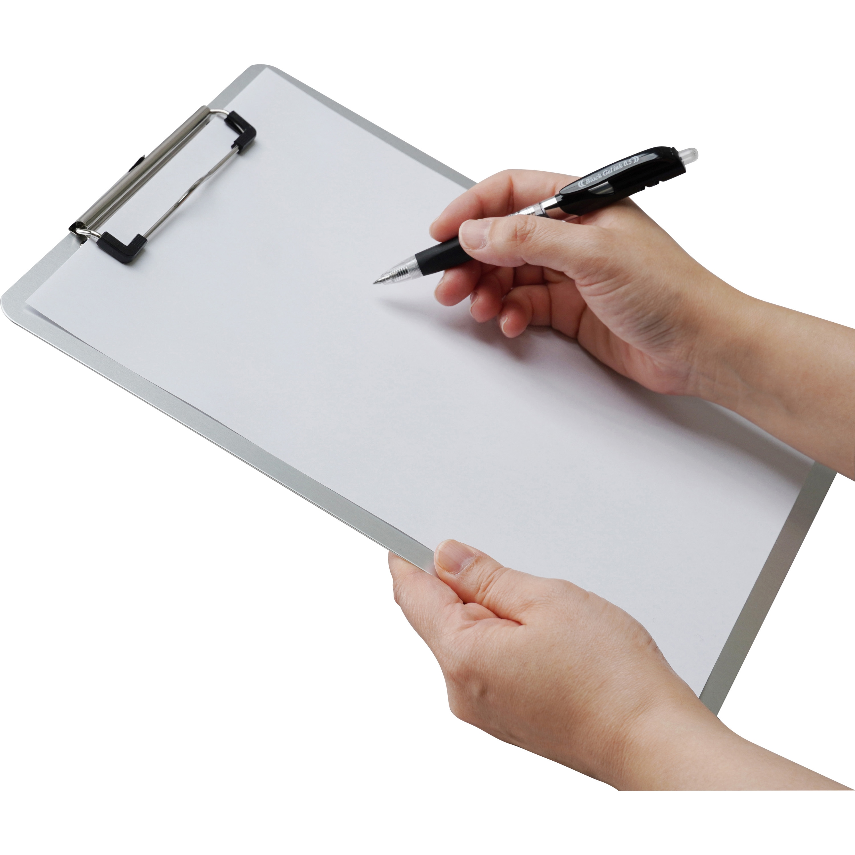 クリップボード アルミ製 縦向きタイプ チェーン無し モノタロウ