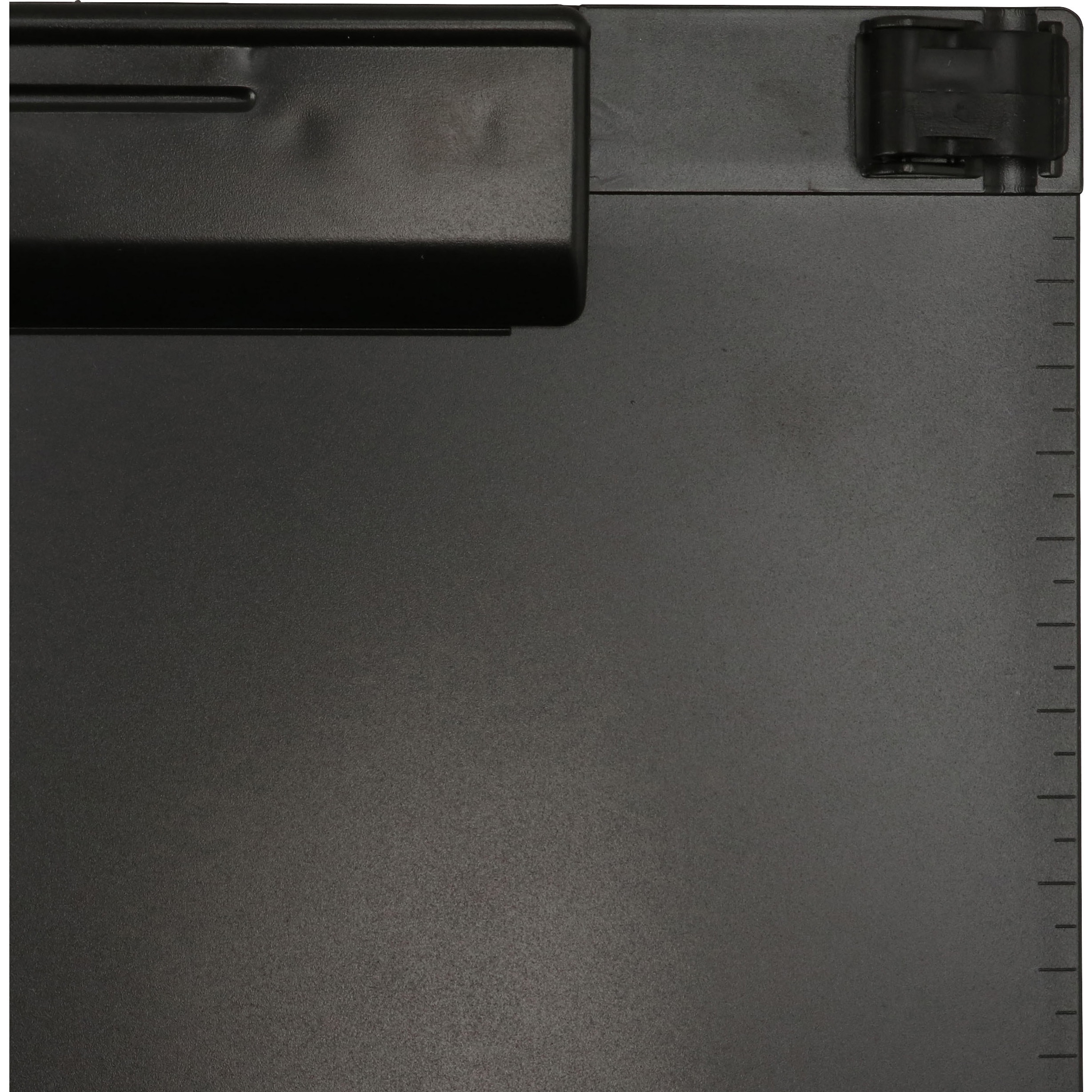 クリップボード PS樹脂製 縦向き ホールド無しタイプ モノタロウ 黒色