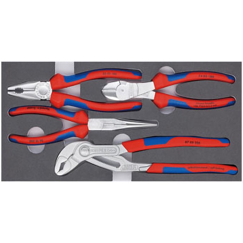 002001V17 プライヤーセット ウレタントレイ入り 1セット KNIPEX(クニペックス) 【通販モノタロウ】