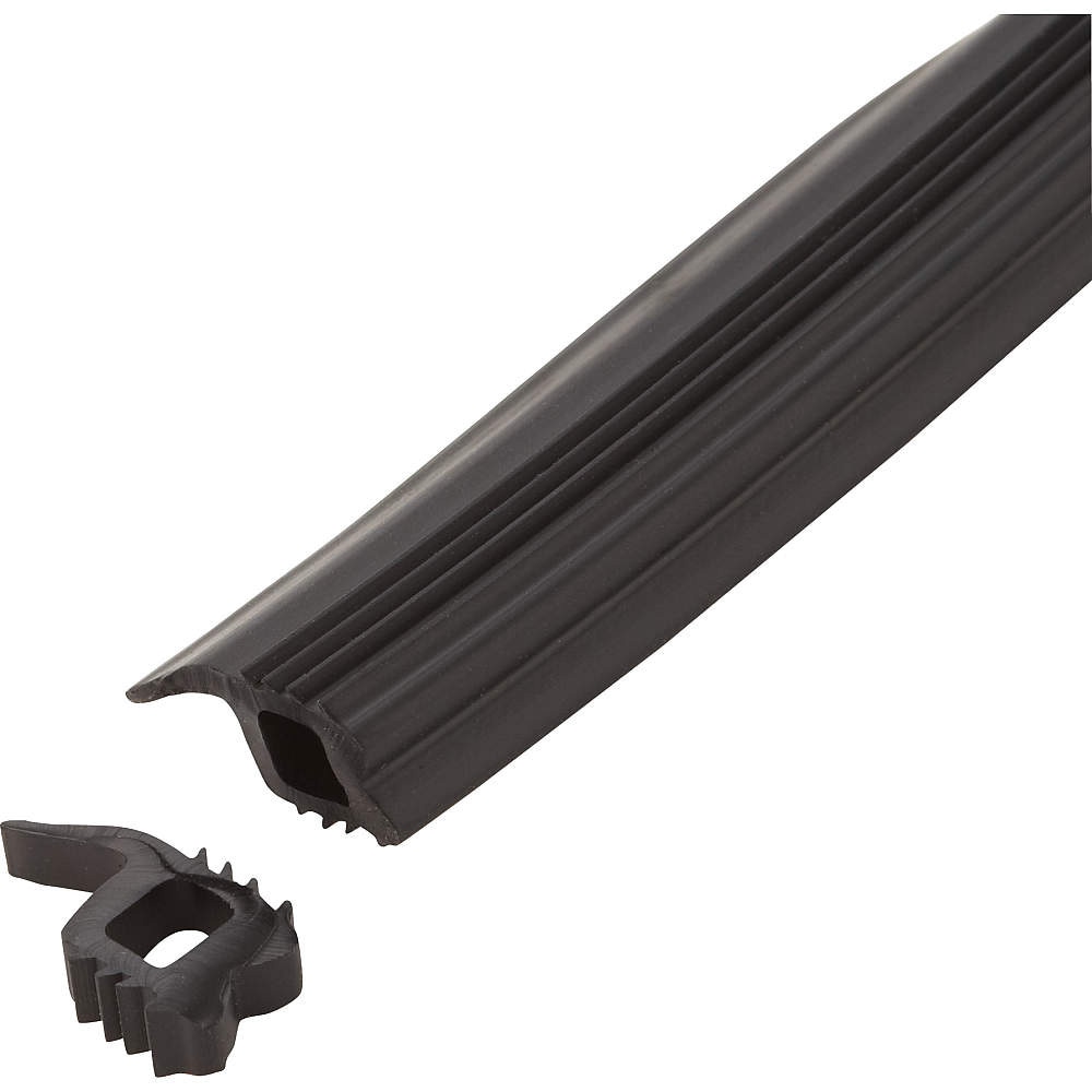 ヘアゴム No.209 209-0902 10m ゴムパッキン LAMP(スガツネ工業) 導電性 ブラック色 1本