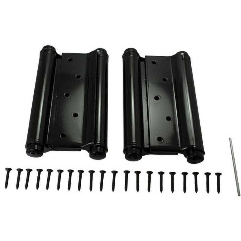 26065 PEN 鉄 黒塗り自由蝶番(両開) ハイロジック 横174.3mm長さ153mm