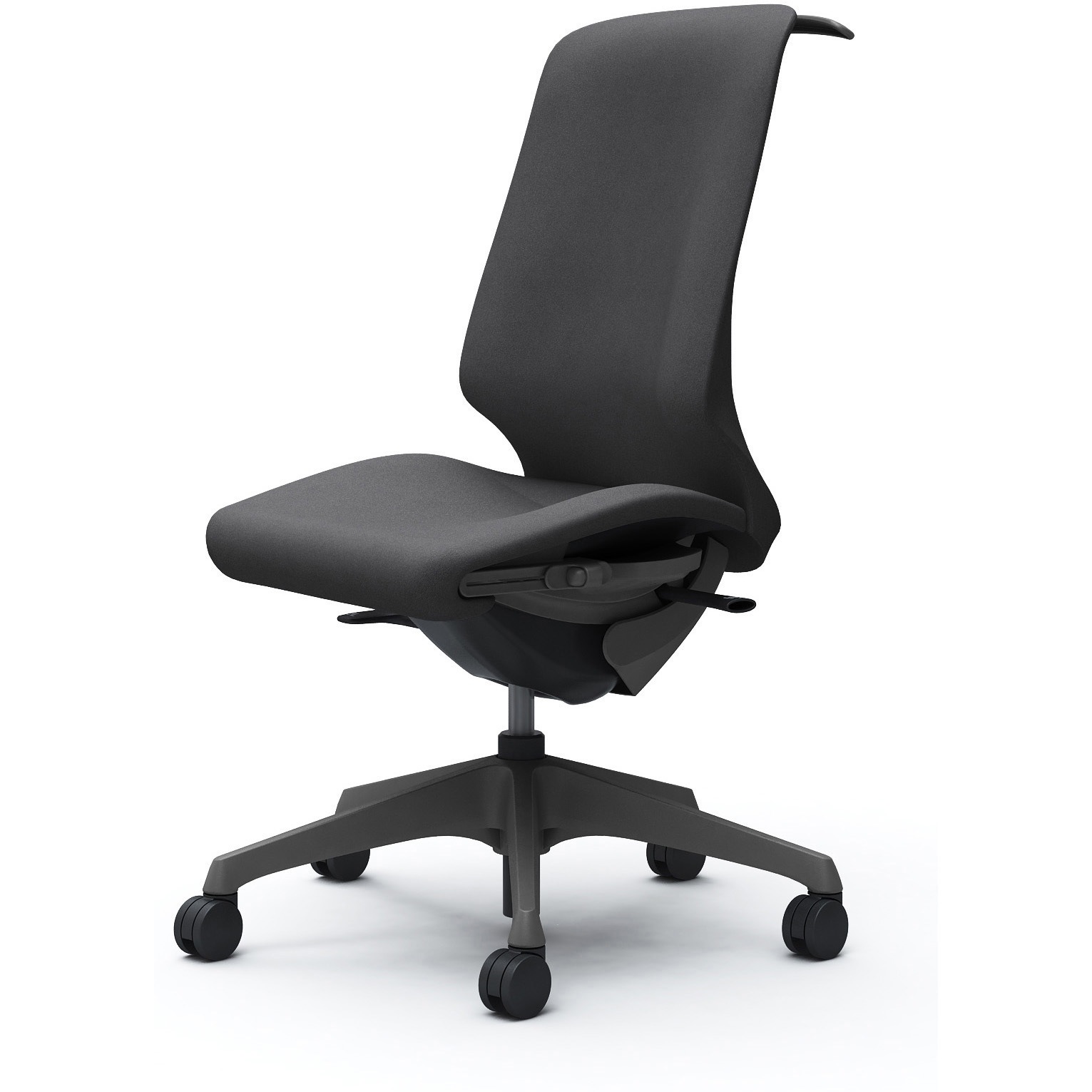 CT1BAE FXW0 スフィア，肘なし，ハイ，ノーマルナイロンC，座調節有，ハンガー有 オカムラ(岡村製作所) インターロック ダークグレー   CT1BAE FXW0