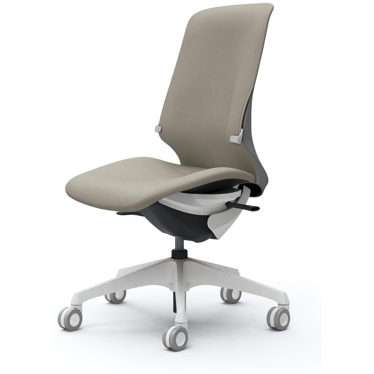 CT1CFD FRU7 スフィア，肘なし，ハイ，ホローウレタンC，座調節無，ランバー有 オカムラ(岡村製作所) リネット ホワイト   CT1CFD FRU7