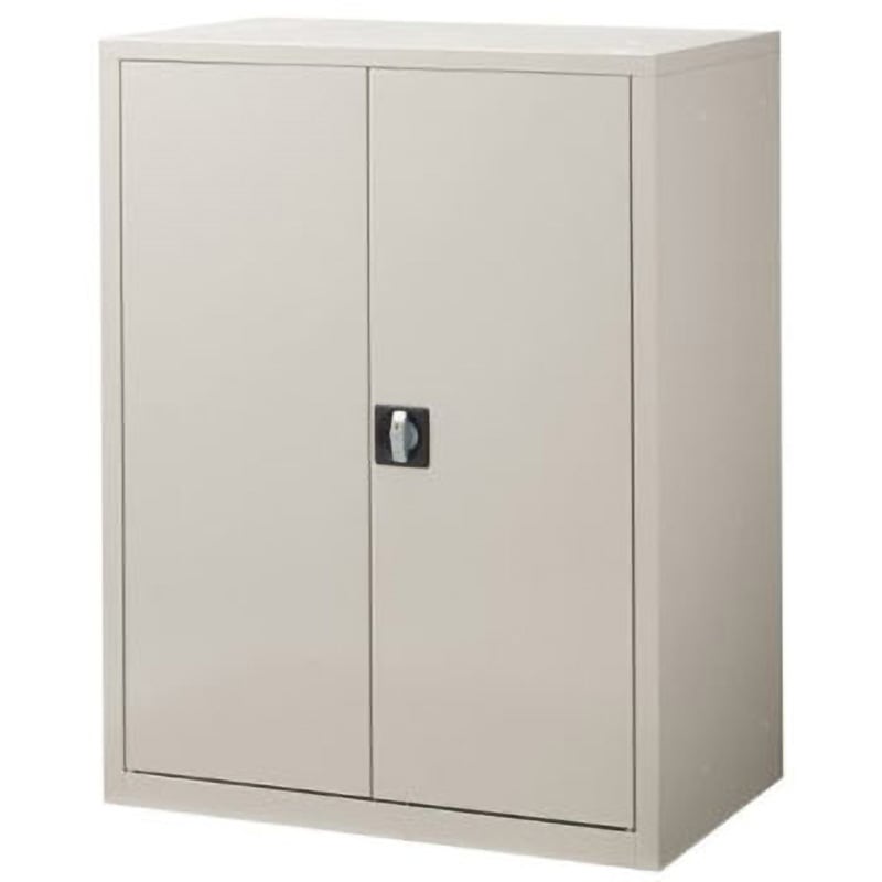 742860 深型スチール収納庫 両開き(下置き) スマイル(家具) 付き