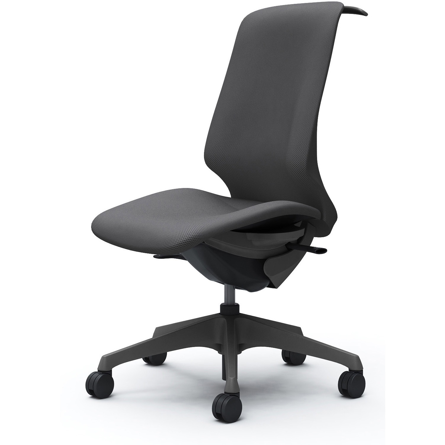 CT1DAE FRU2 スフィア，肘なし，ハイ，ノーマルナイロンC，座調節無，ハンガー有 オカムラ(岡村製作所) リネット ダークグレー   CT1DAE FRU2