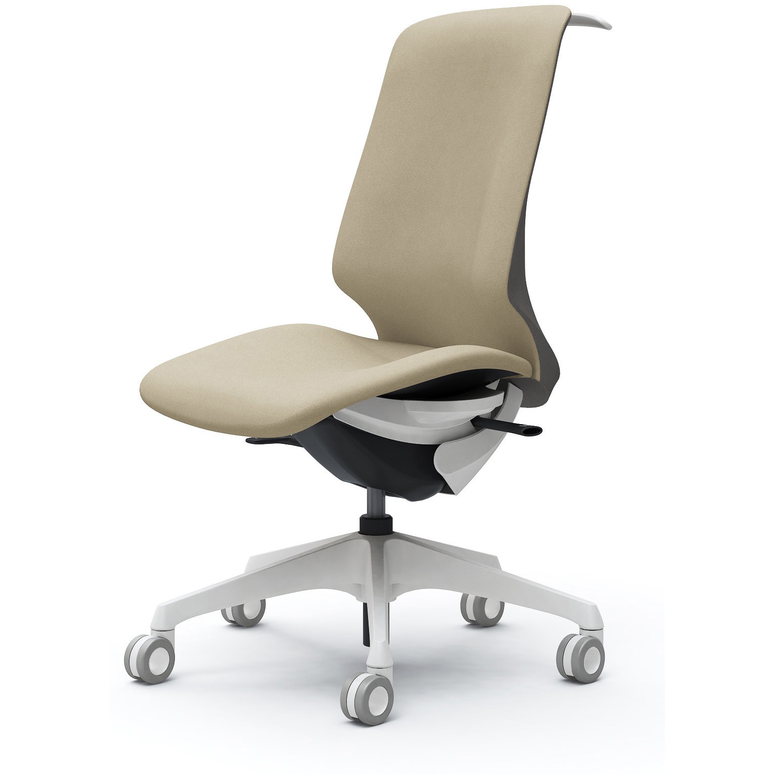 CT1DFC FXW2 スフィア，肘なし，ハイ，ホローウレタンC，座調節無，ハンガー有 オカムラ(岡村製作所) インターロック ホワイト   CT1DFC FXW2