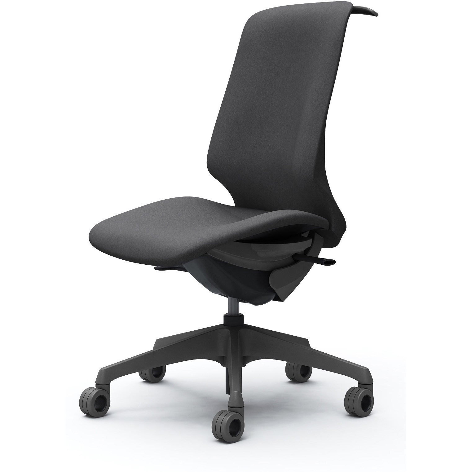 CT1DFE FXW0 スフィア，肘なし，ハイ，ホローウレタンC，座調節無，ハンガー有 オカムラ(岡村製作所) インターロック ダークグレー   CT1DFE FXW0