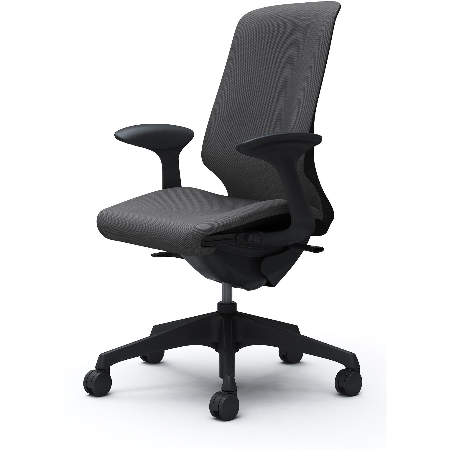 CT2AAA FRU2 スフィア，固定肘，ハイ，ノーマルナイロンC，座調節有 オカムラ(岡村製作所) リネット ブラック   CT2AAA FRU2