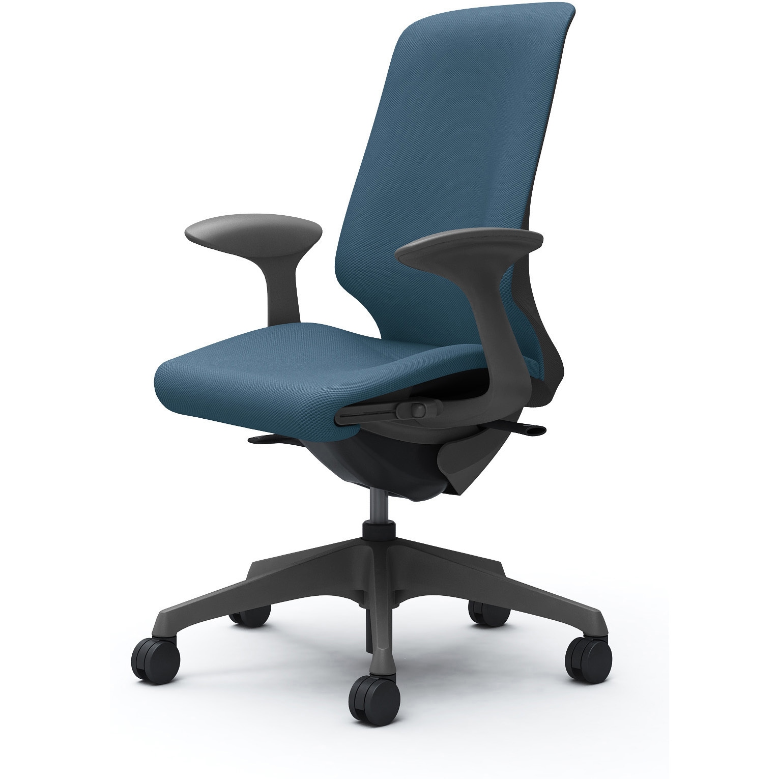 CT2AAE FRU0 スフィア，固定肘，ハイ，ノーマルナイロンC，座調節有 オカムラ(岡村製作所) リネット ダークグレー   CT2AAE FRU0