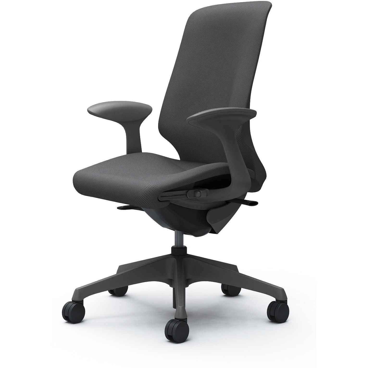 CT2AAE FRU2 スフィア，固定肘，ハイ，ノーマルナイロンC，座調節有 オカムラ(岡村製作所) リネット ダークグレー   CT2AAE FRU2