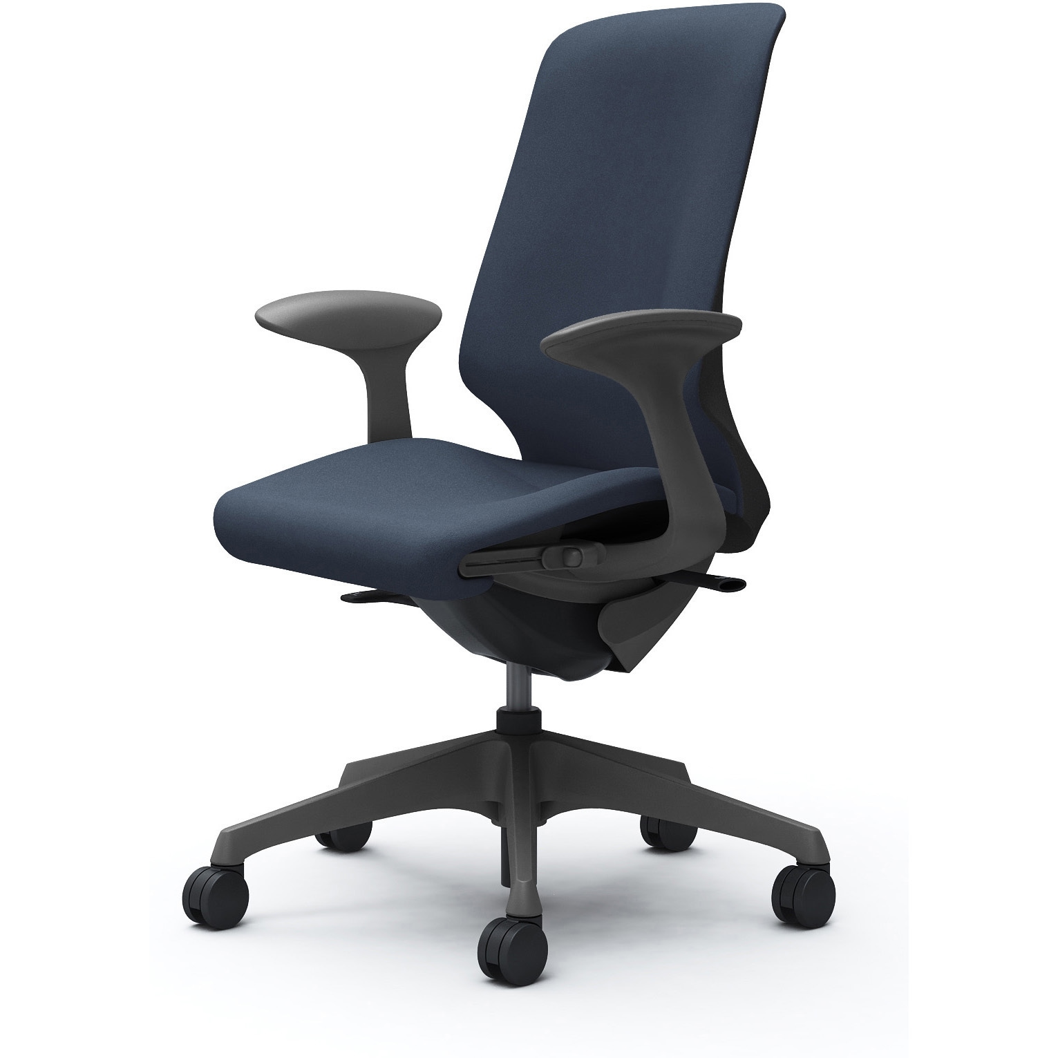 CT2AAE FXW4 スフィア，固定肘，ハイ，ノーマルナイロンC，座調節有 オカムラ(岡村製作所) インターロック ダークグレー   CT2AAE FXW4