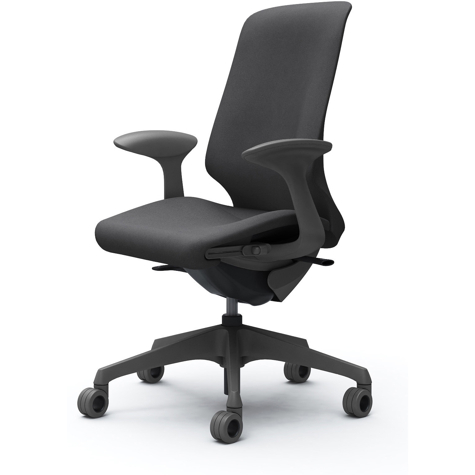 CT2AFE FXW0 スフィア，固定肘，ハイ，ホローウレタンC，座調節有 オカムラ(岡村製作所) インターロック ダークグレー   CT2AFE FXW0