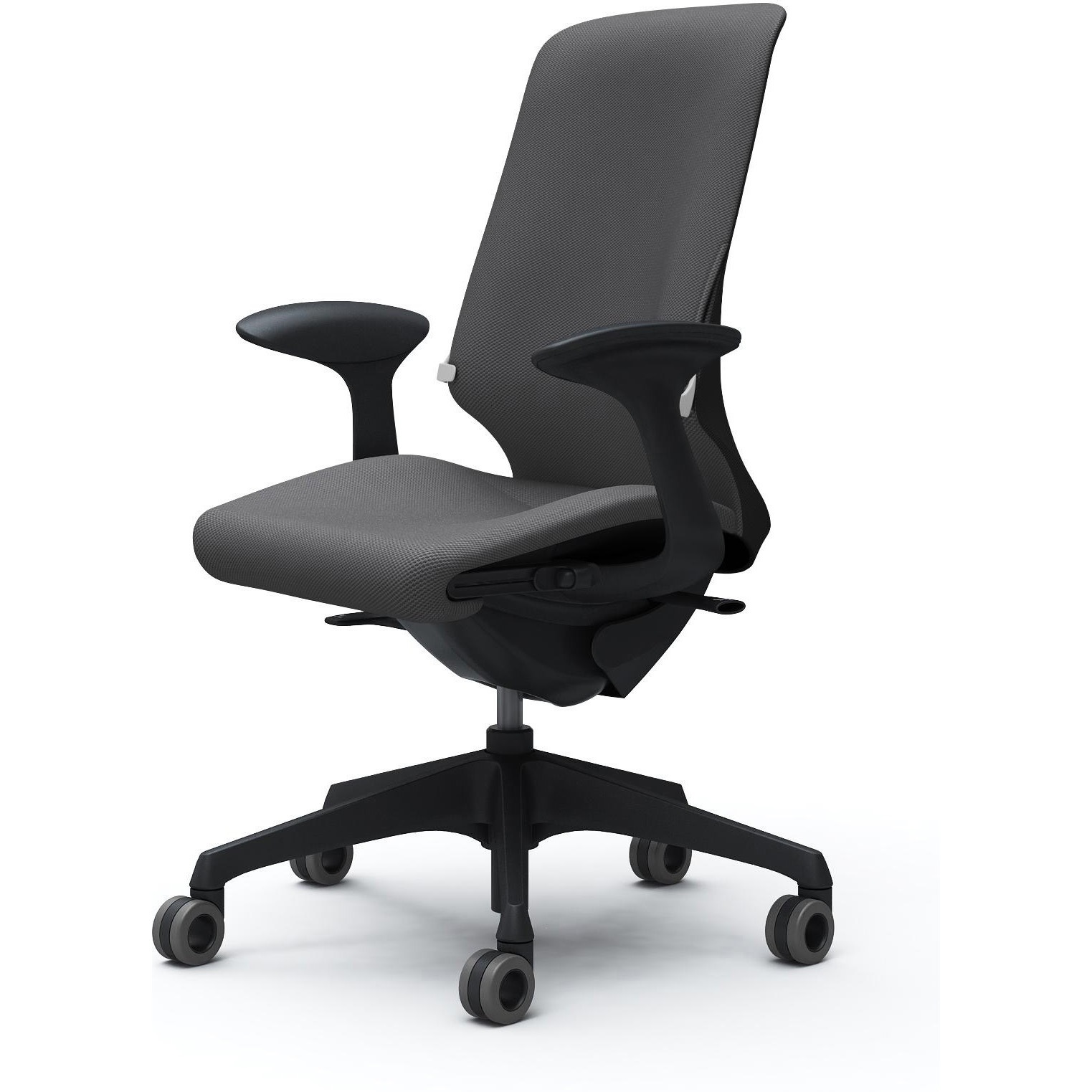 CT2AFB FRU2 スフィア，固定肘，ハイ，ホローウレタンC，座調節有，ランバー有 オカムラ(岡村製作所) リネット ブラック   CT2AFB FRU2