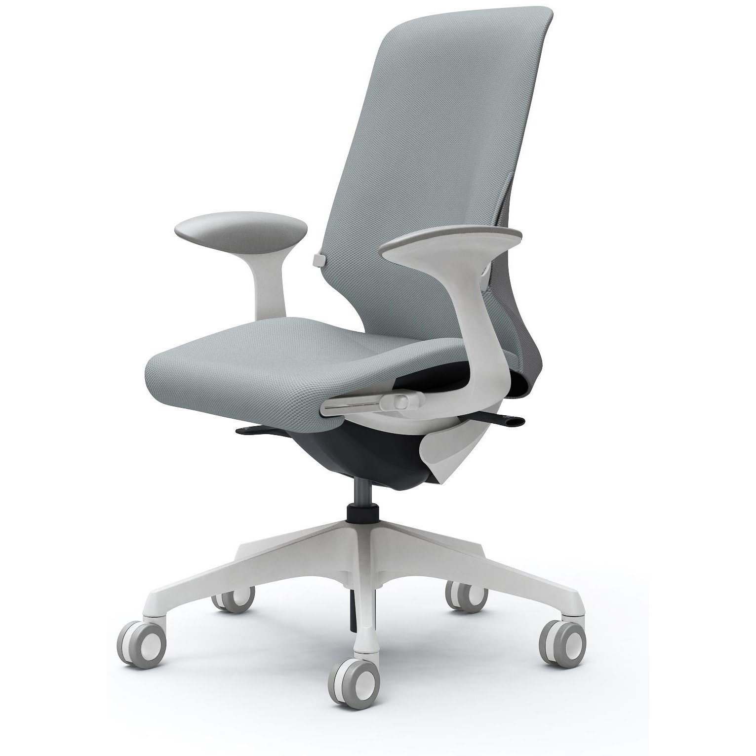 CT2AFD FRU6 スフィア，固定肘，ハイ，ホローウレタンC，座調節有，ランバー有 オカムラ(岡村製作所) リネット ホワイト   CT2AFD FRU6