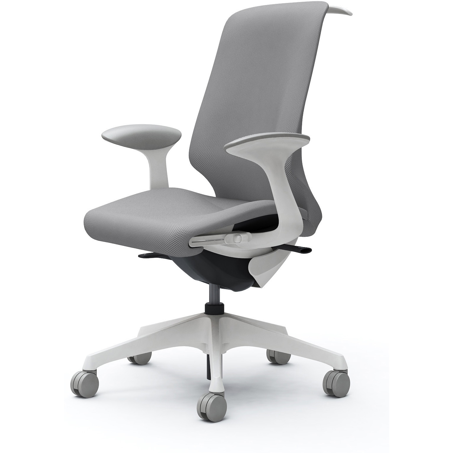 CT2BAC FRU3 スフィア，固定肘，ハイ，ノーマルナイロンC，座調節有，ハンガー有 オカムラ(岡村製作所) リネット ホワイト   CT2BAC FRU3