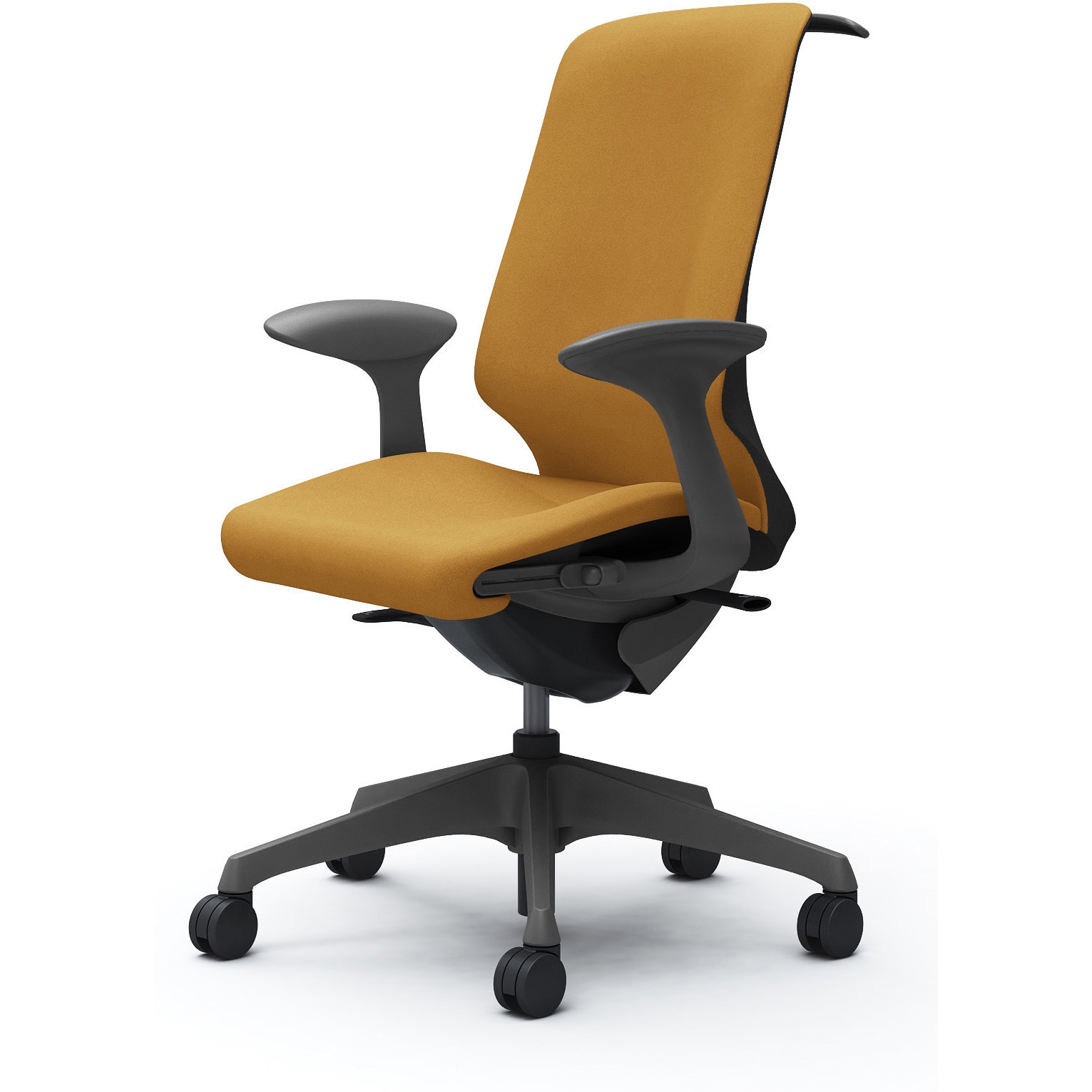 CT2BAE FXW7 スフィア，固定肘，ハイ，ノーマルナイロンC，座調節有，ハンガー有 オカムラ(岡村製作所) インターロック ダークグレー   CT2BAE FXW7