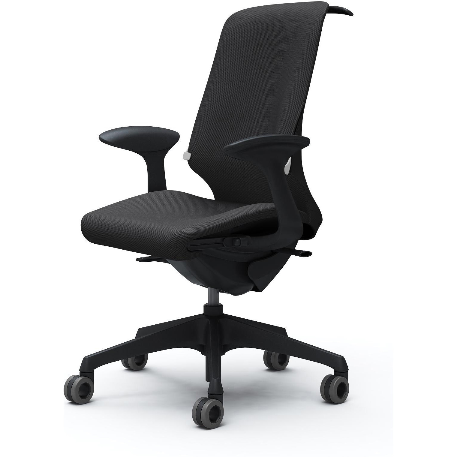 CT2BFB FRU1 スフィア，固定肘，ハイ，ホローウレタンC，座調節有，ハンガー有，ランバー有 オカムラ(岡村製作所) リネット ブラック   CT2BFB FRU1