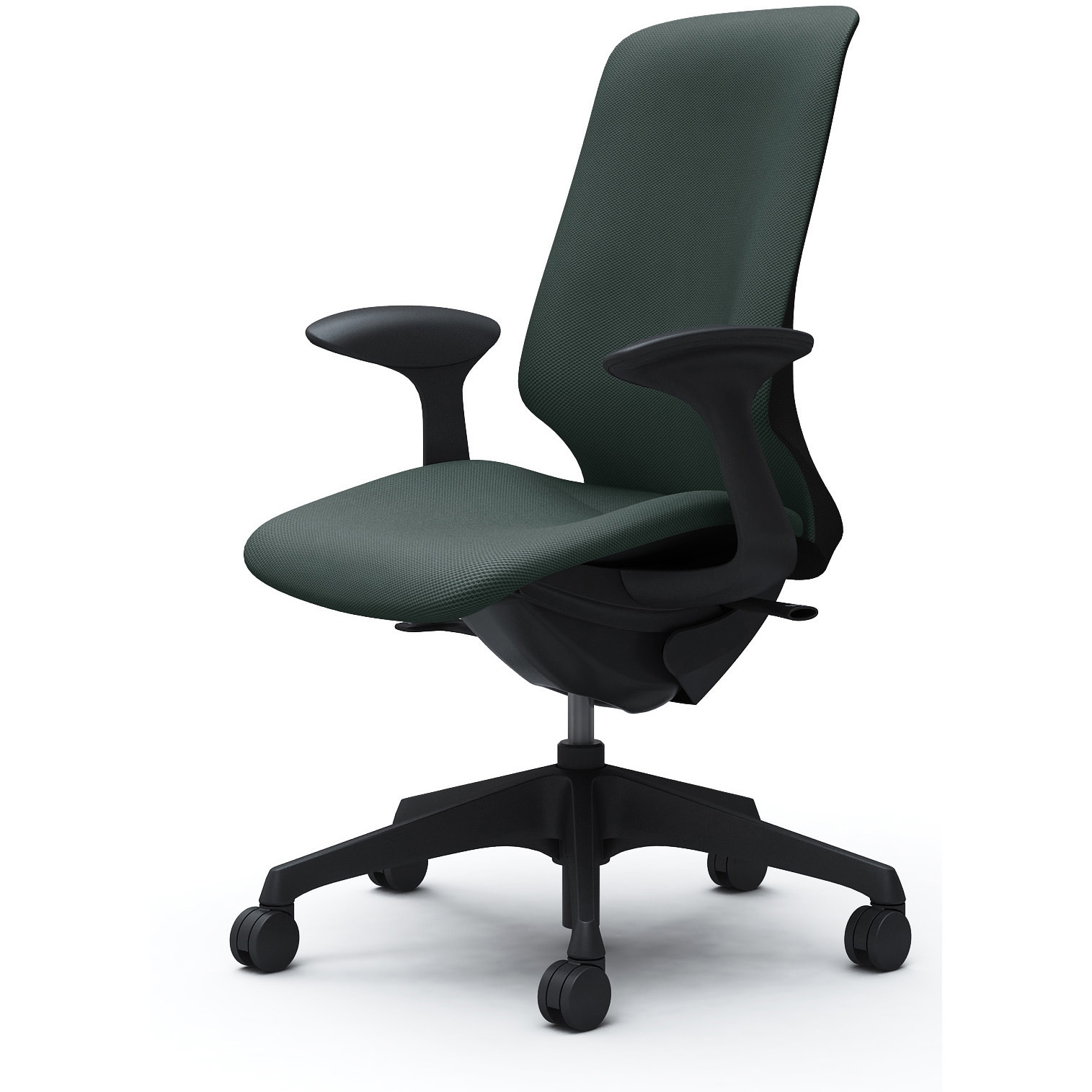 CT2CAA FRU5 スフィア，固定肘，ハイ，ノーマルナイロンC，座調節無 オカムラ(岡村製作所) リネット ブラック   CT2CAA FRU5