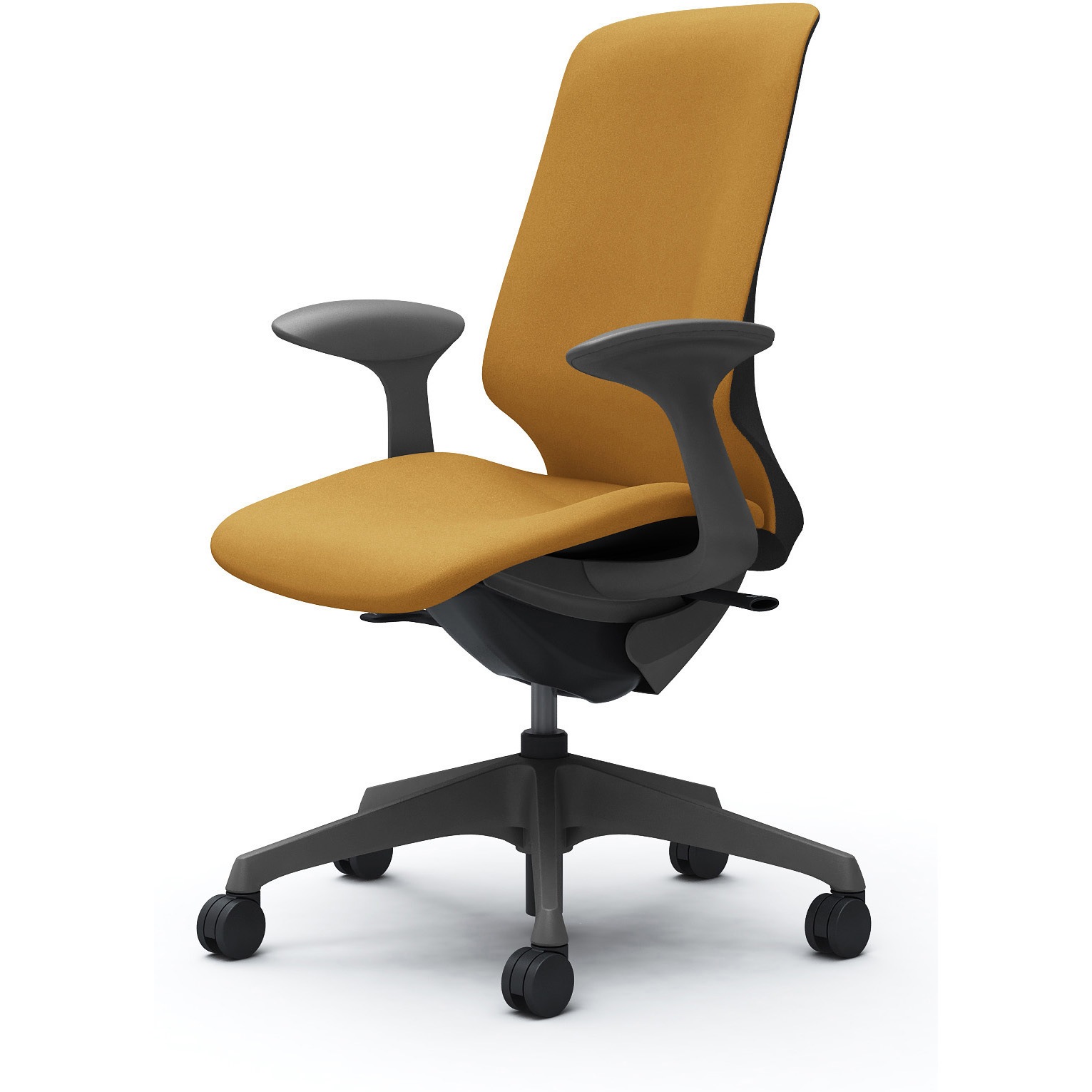 CT2CAE FXW7 スフィア，固定肘，ハイ，ノーマルナイロンC，座調節無 オカムラ(岡村製作所) インターロック ダークグレー   CT2CAE FXW7