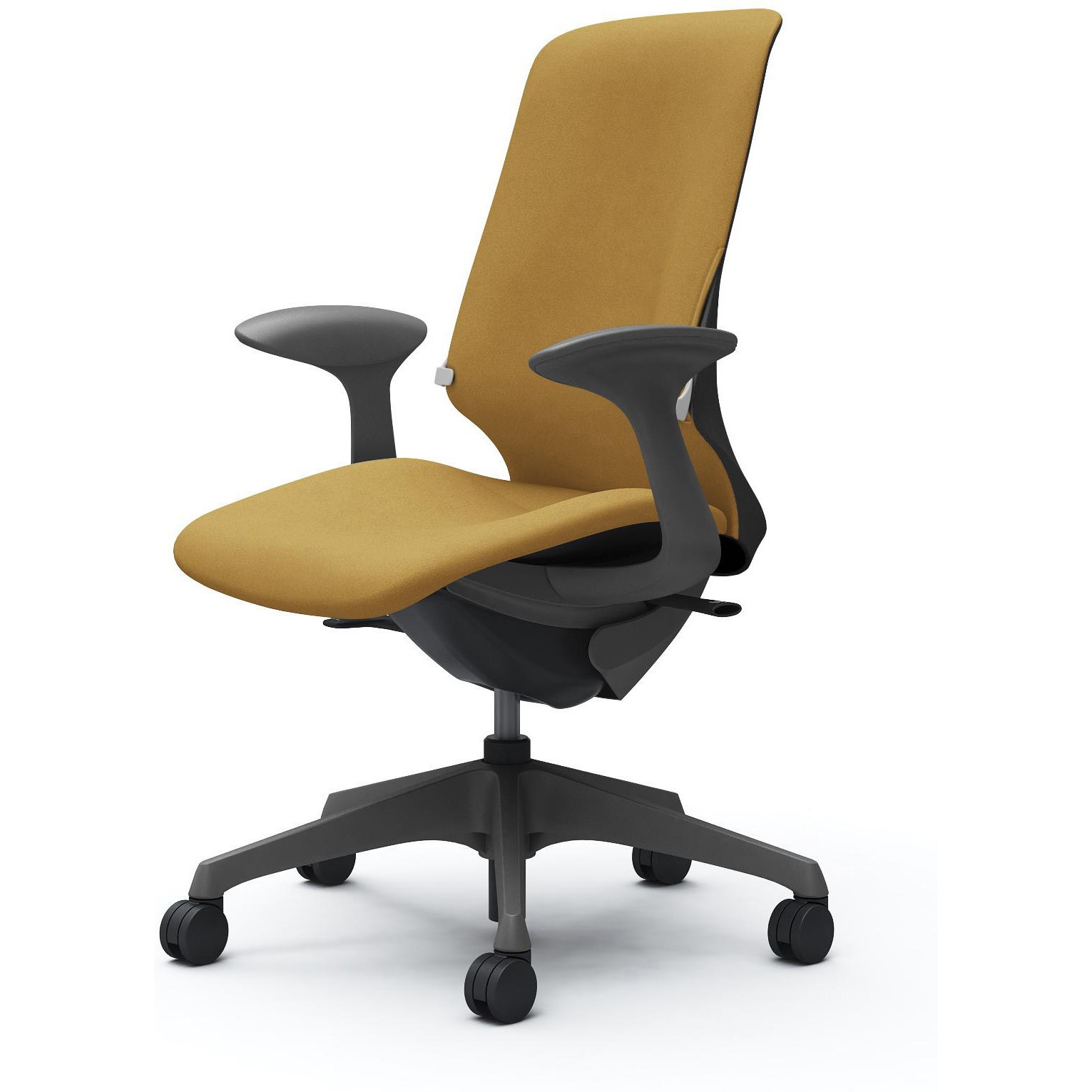 CT2CAF FXW7 スフィア，固定肘，ハイ，ノーマルナイロンC，座調節無，ランバー有 オカムラ(岡村製作所) インターロック ダークグレー   CT2CAF FXW7