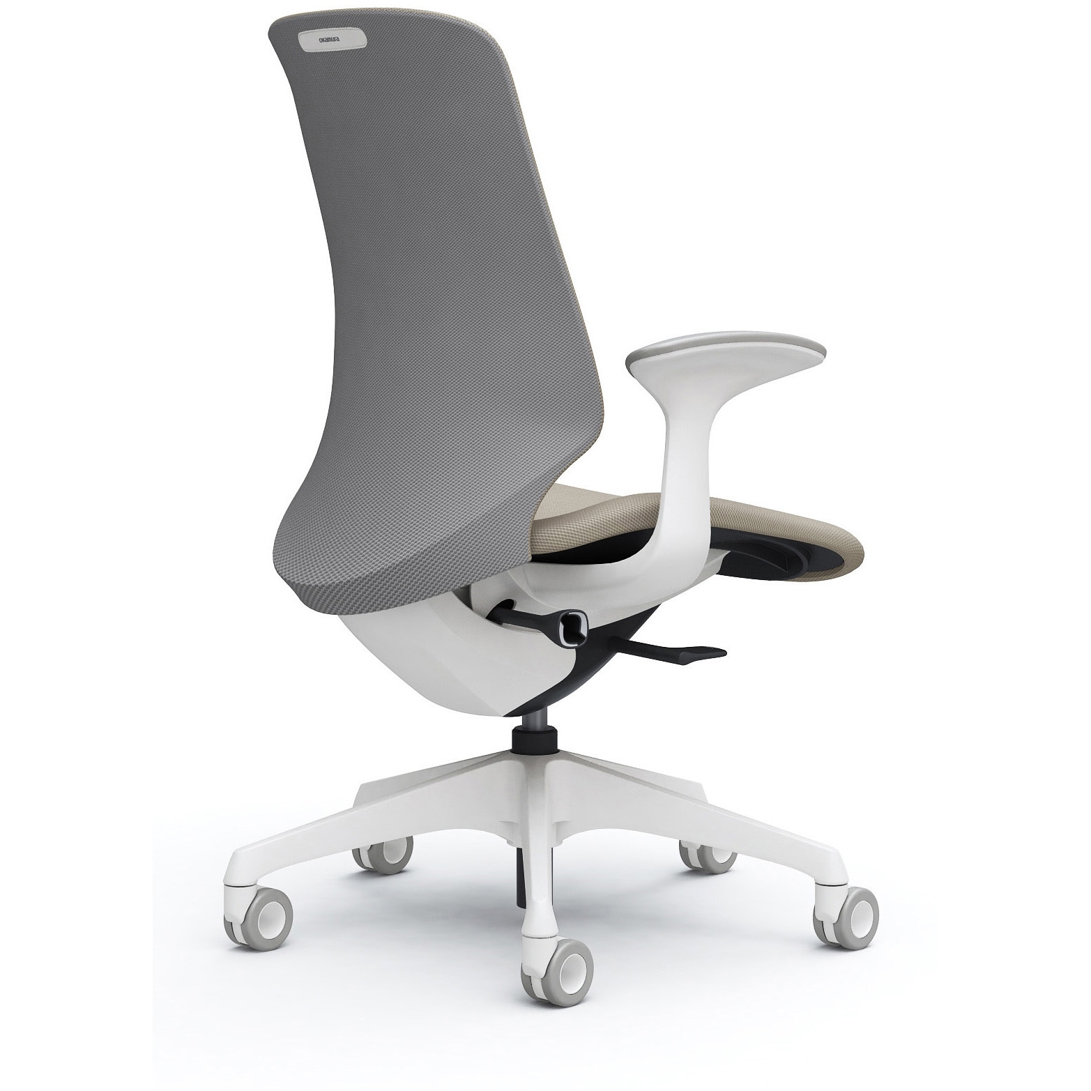 CT2CFC FRU7 スフィア，固定肘，ハイ，ホローウレタンC，座調節無 オカムラ(岡村製作所) リネット ホワイト   CT2CFC FRU7