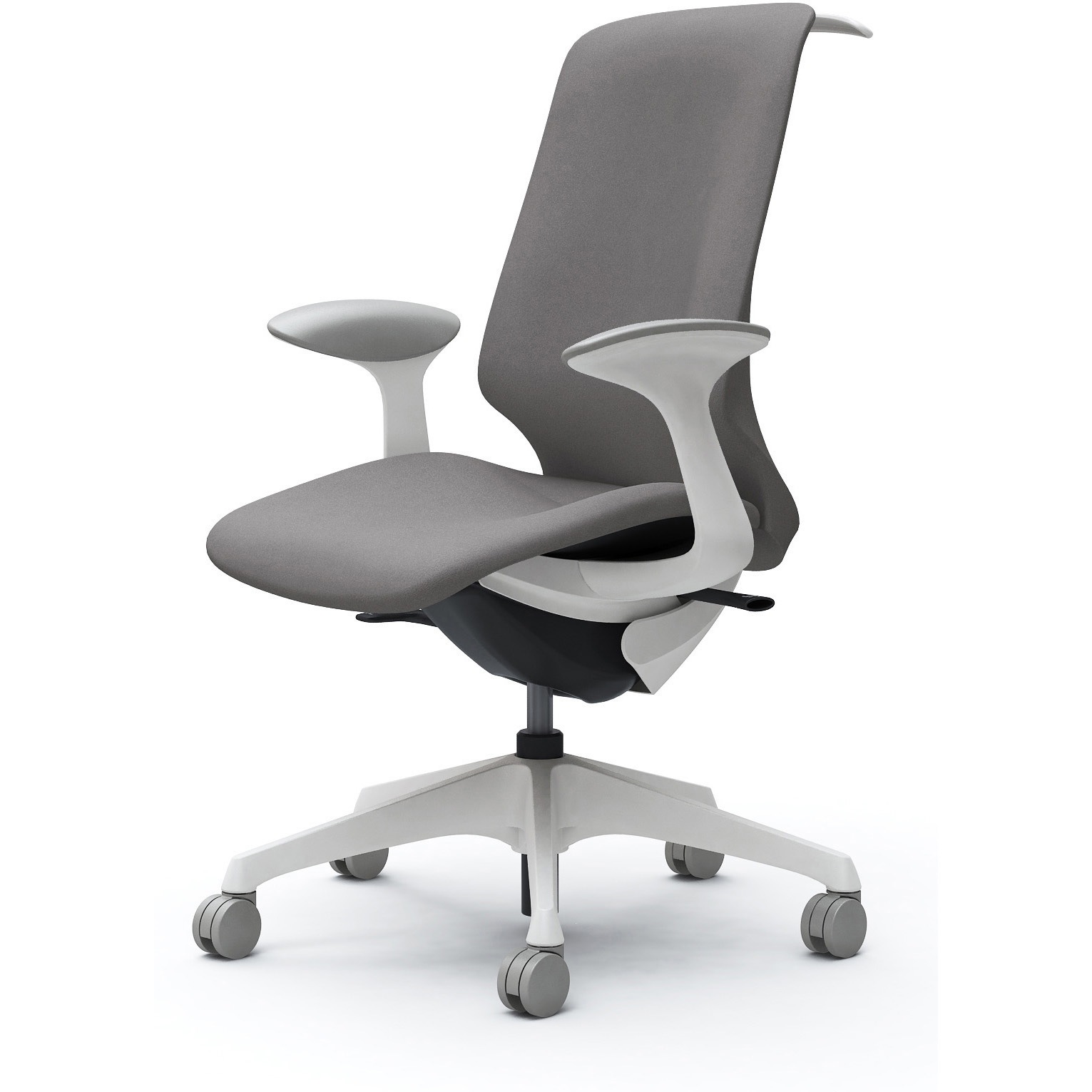 CT2DAC FXW1 スフィア，固定肘，ハイ，ノーマルナイロンC，座調節無，ハンガー有 オカムラ(岡村製作所) インターロック ホワイト   CT2DAC FXW1