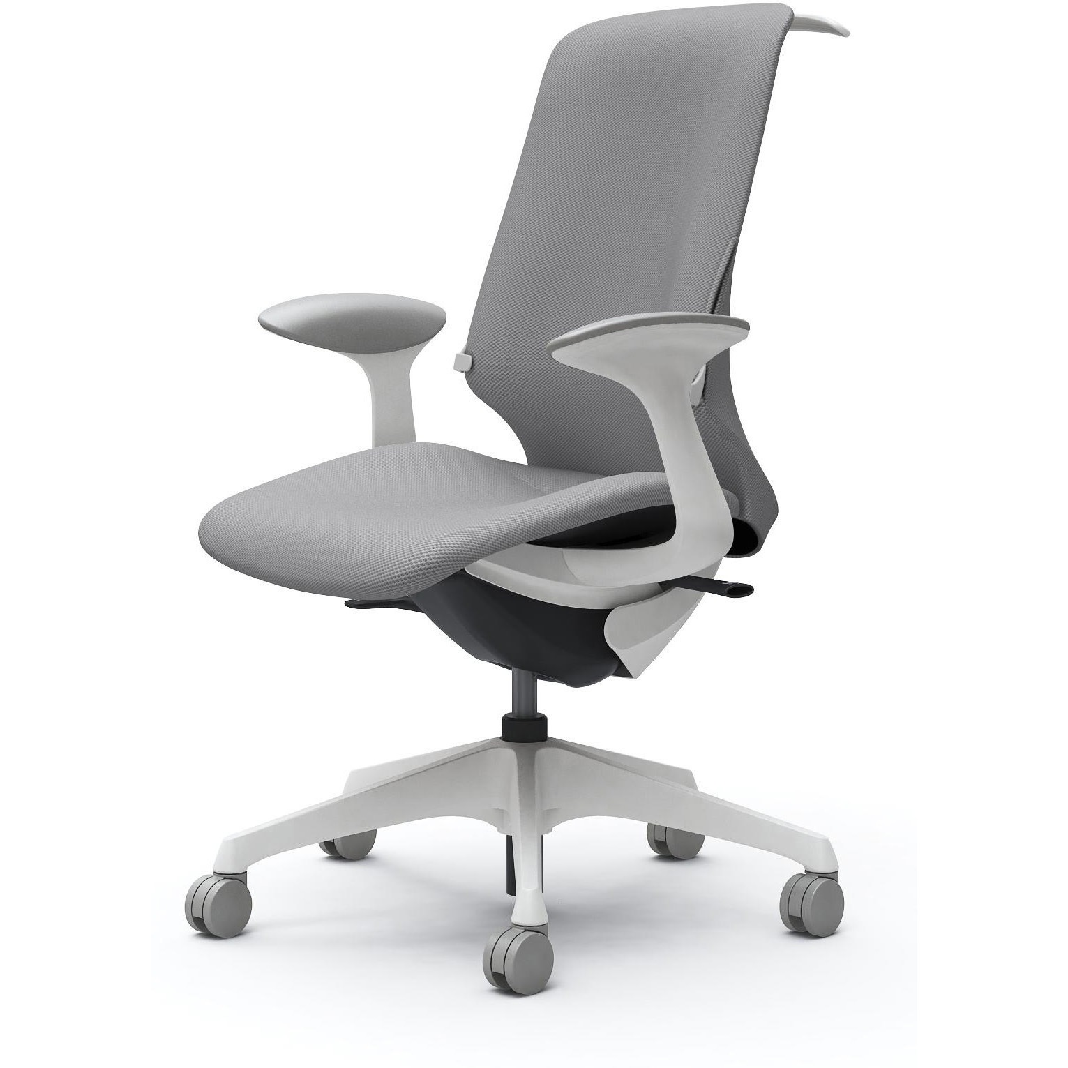 CT2DAD FRU3 スフィア，固定肘，ハイ，ノーマルナイロンC，座調節無，ハンガー有，ランバー有 オカムラ(岡村製作所) リネット ホワイト   CT2DAD FRU3