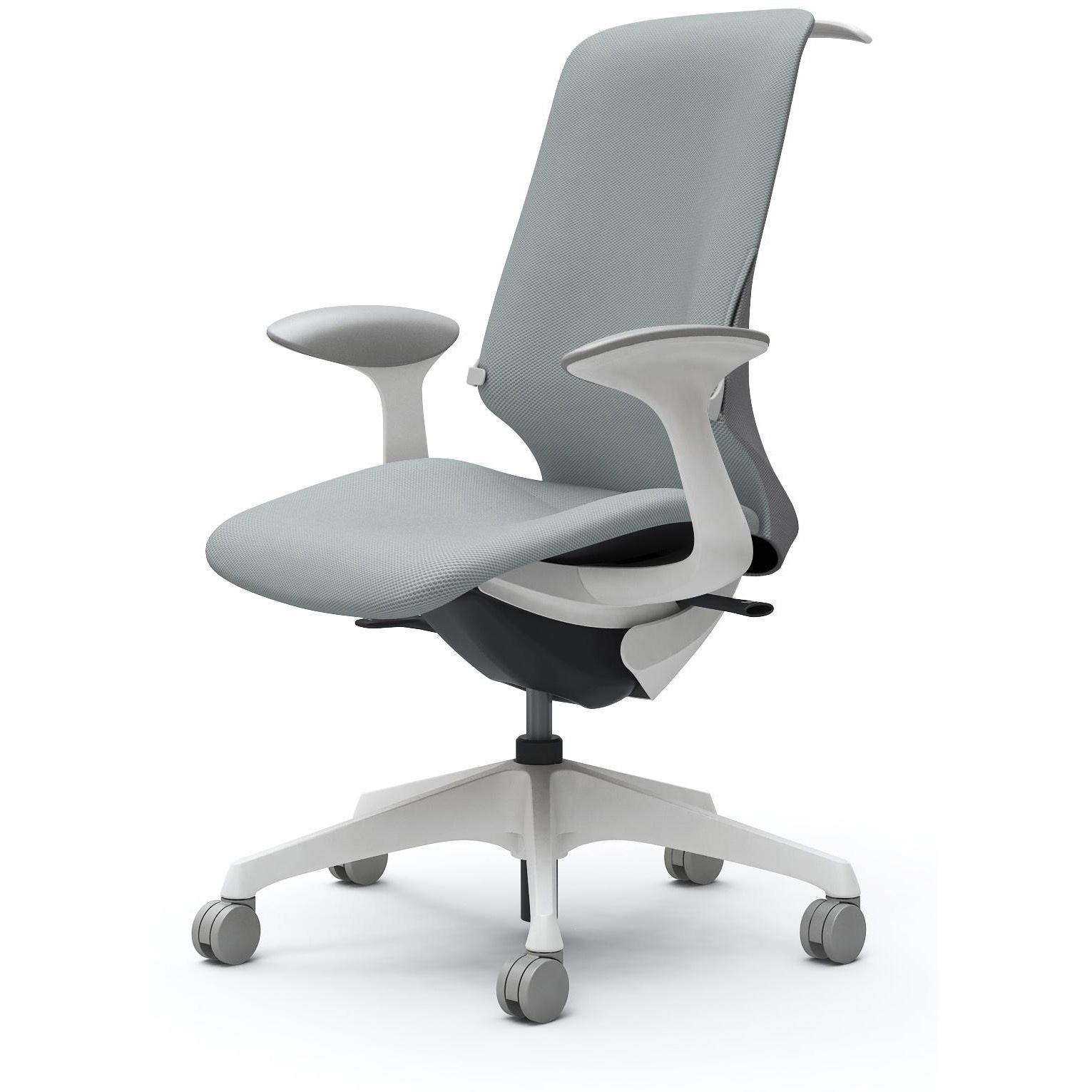 CT2DAD FRU6 スフィア，固定肘，ハイ，ノーマルナイロンC，座調節無，ハンガー有，ランバー有 オカムラ(岡村製作所) リネット ホワイト   CT2DAD FRU6