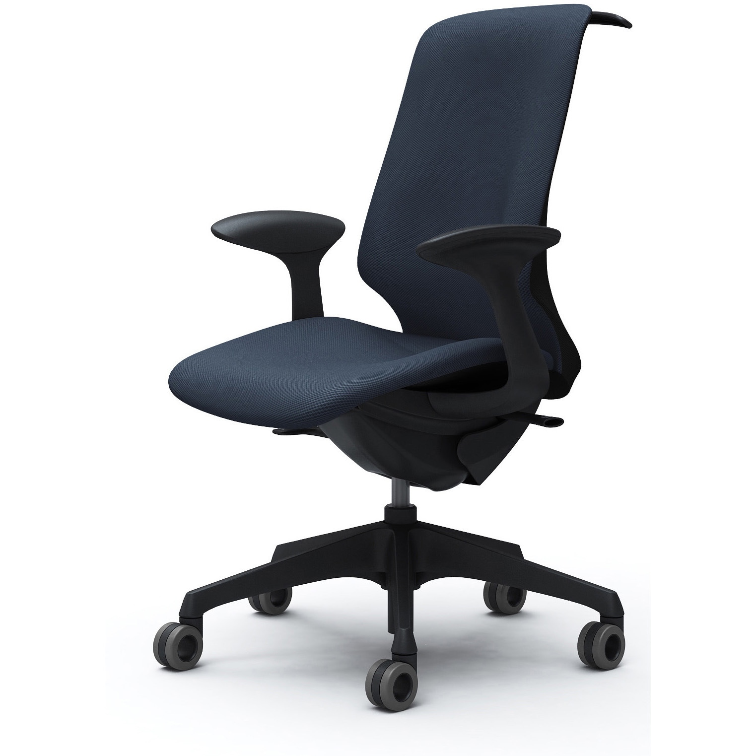 CT2DFA FRU4 スフィア，固定肘，ハイ，ホローウレタンC，座調節無，ハンガー有 オカムラ(岡村製作所) リネット ブラック   CT2DFA FRU4