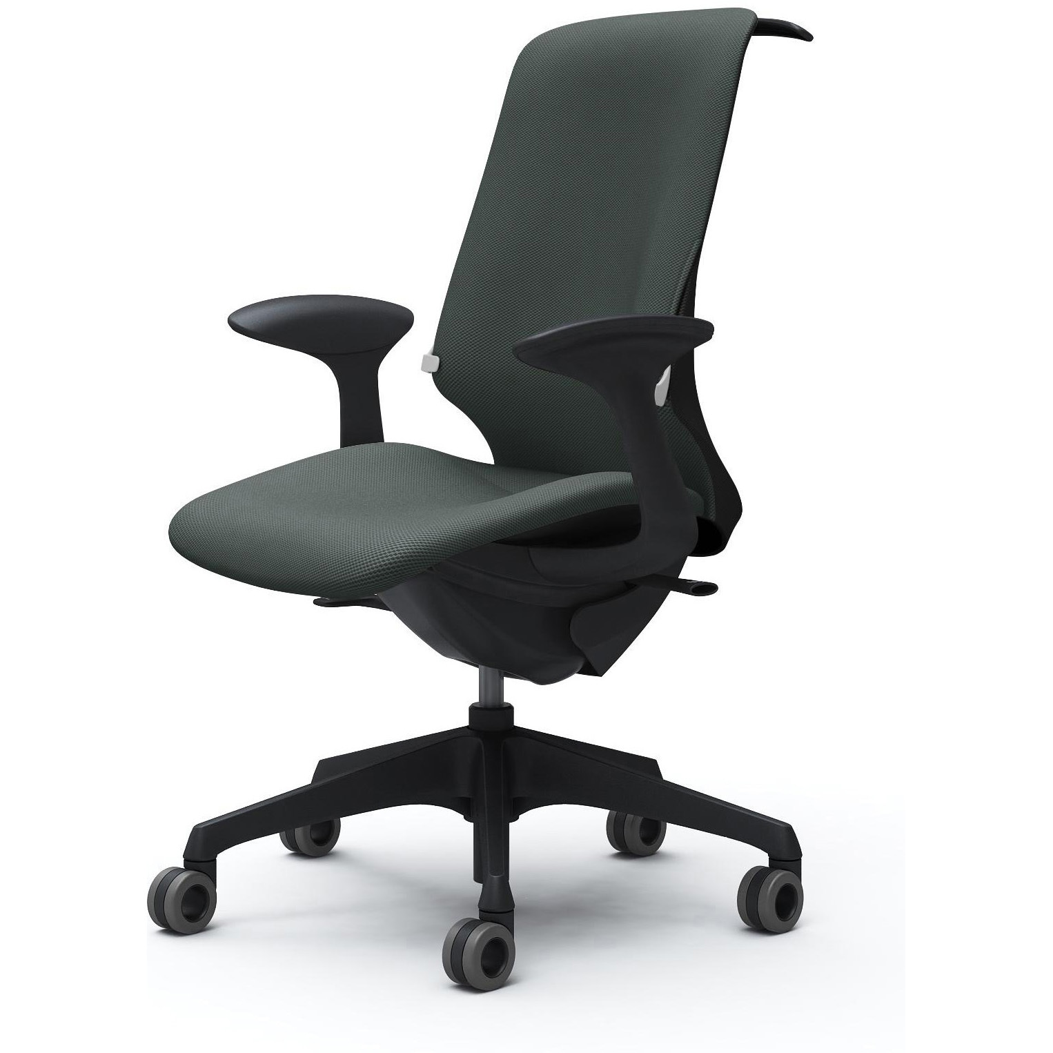 CT2DFB FRU5 スフィア，固定肘，ハイ，ホローウレタンC，座調節無，ハンガー有，ランバー有 オカムラ(岡村製作所) リネット ブラック   CT2DFB FRU5