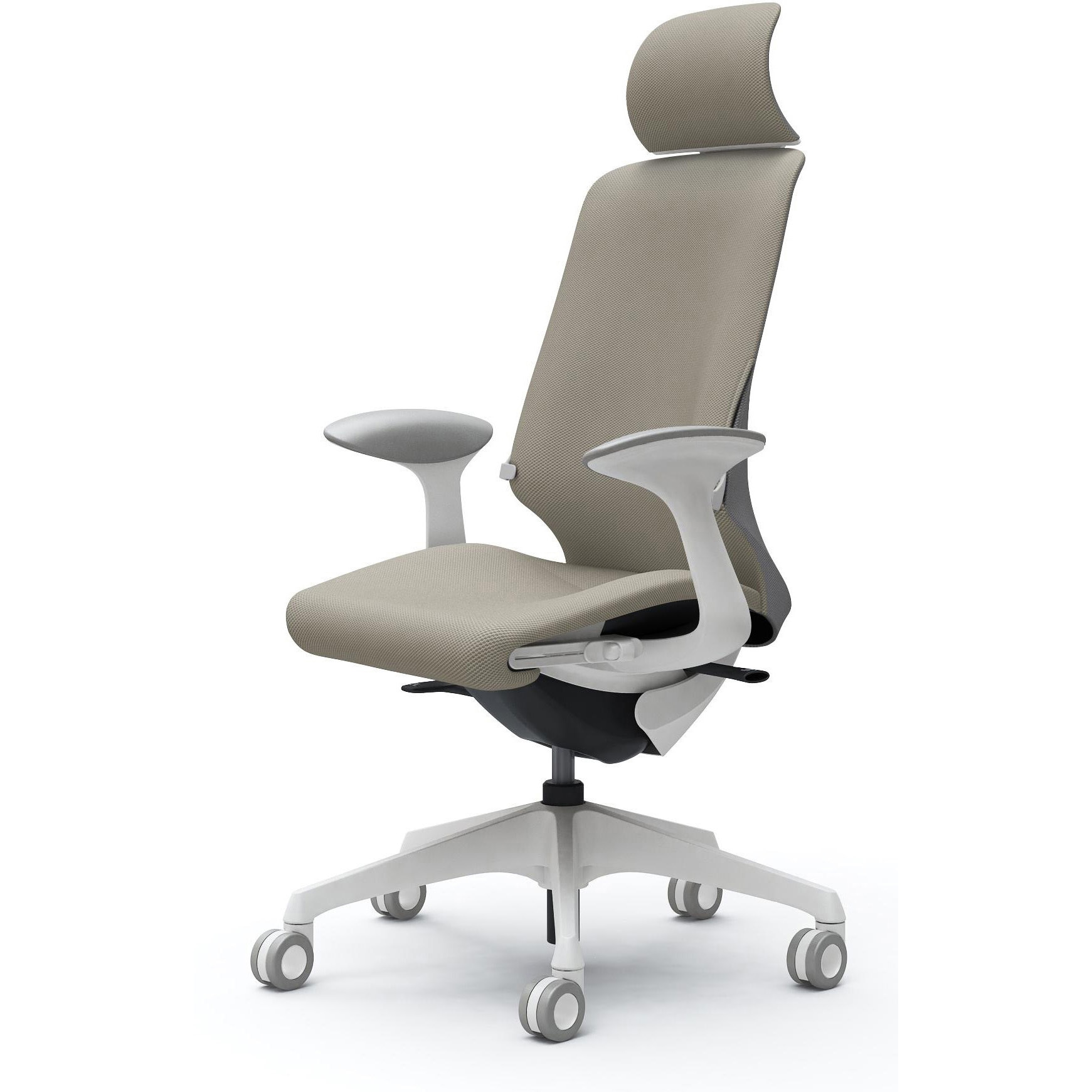 CT2EFD FRU7 スフィア，固定肘，EXハイ，ホローウレタンC，座調節有，ランバー有 オカムラ(岡村製作所) リネット ホワイト   CT2EFD FRU7 76,890円