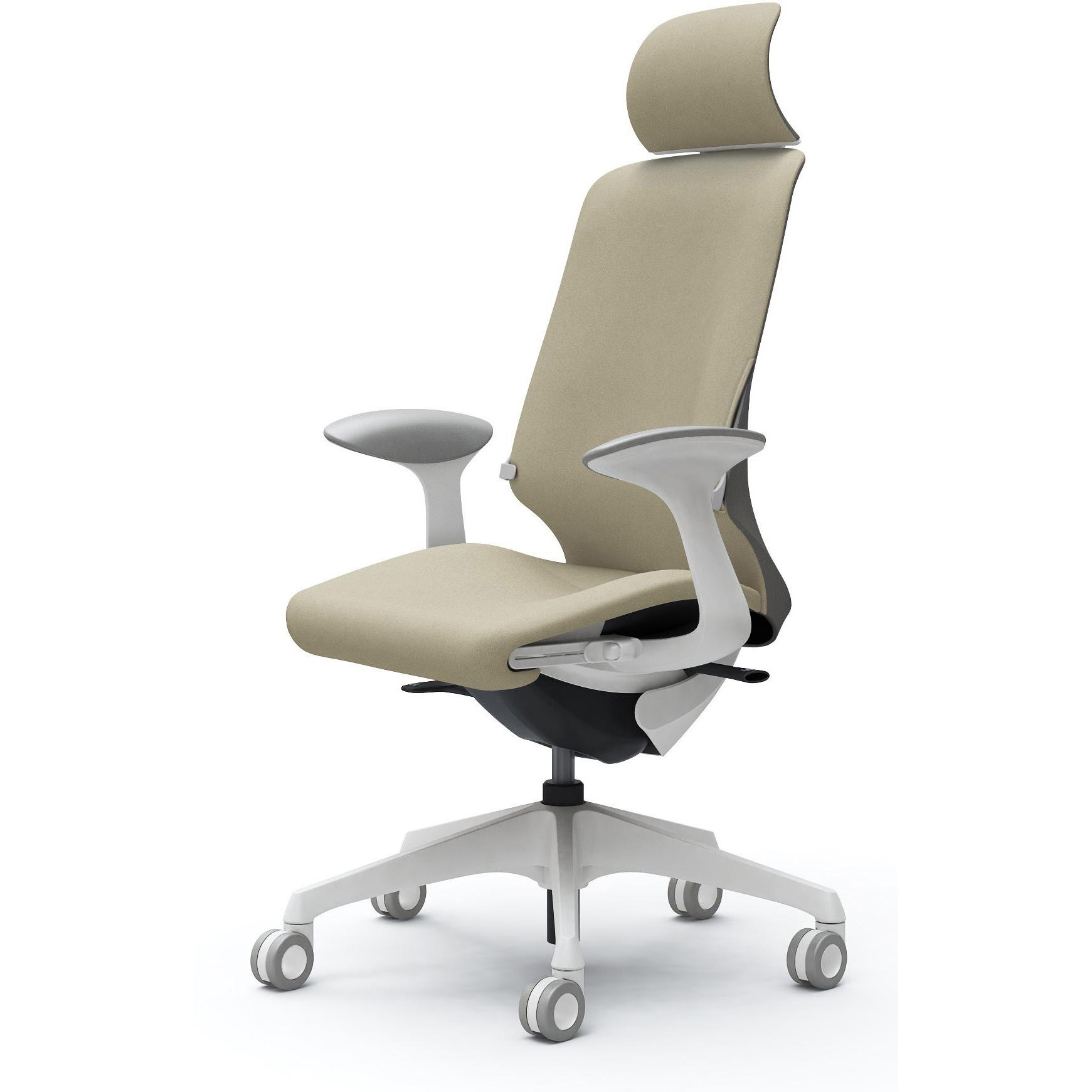 CT2EFD FXW2 スフィア，固定肘，EXハイ，ホローウレタンC，座調節有，ランバー有 オカムラ(岡村製作所) インターロック ホワイト   CT2EFD FXW2