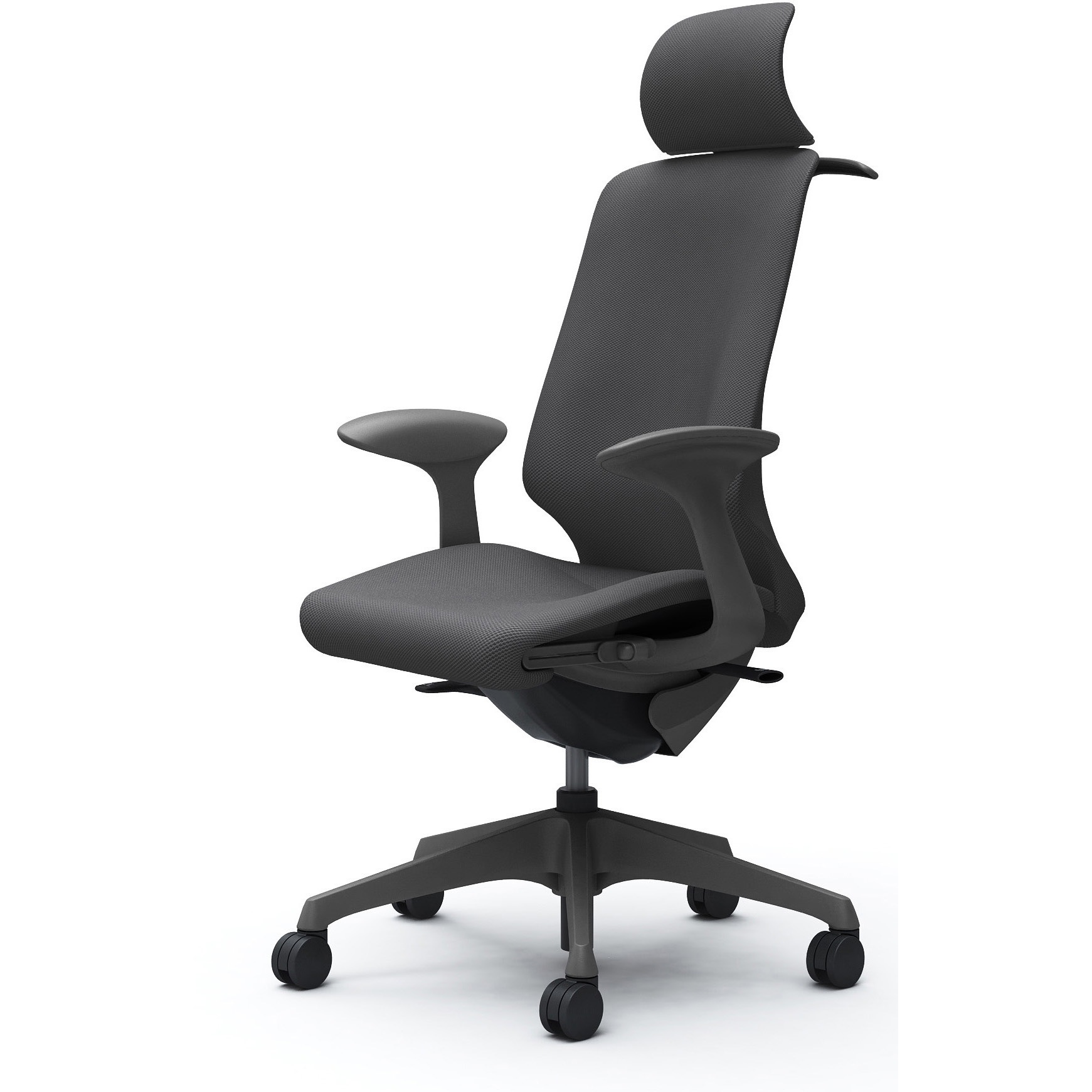 CT2FAE FRU2 スフィア，固定肘，EXハイ，ノーマルナイロンC，座調節有，ハンガー有 オカムラ(岡村製作所) リネット ダークグレー   CT2FAE FRU2 76,890円